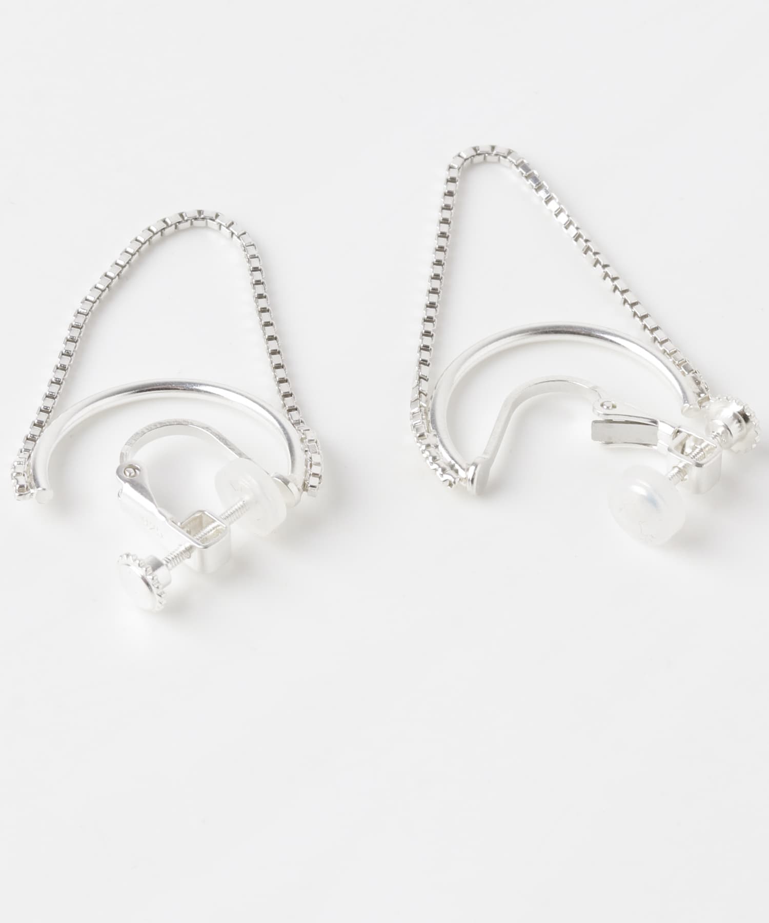 SMELLY so’　combination chain earring SLV -