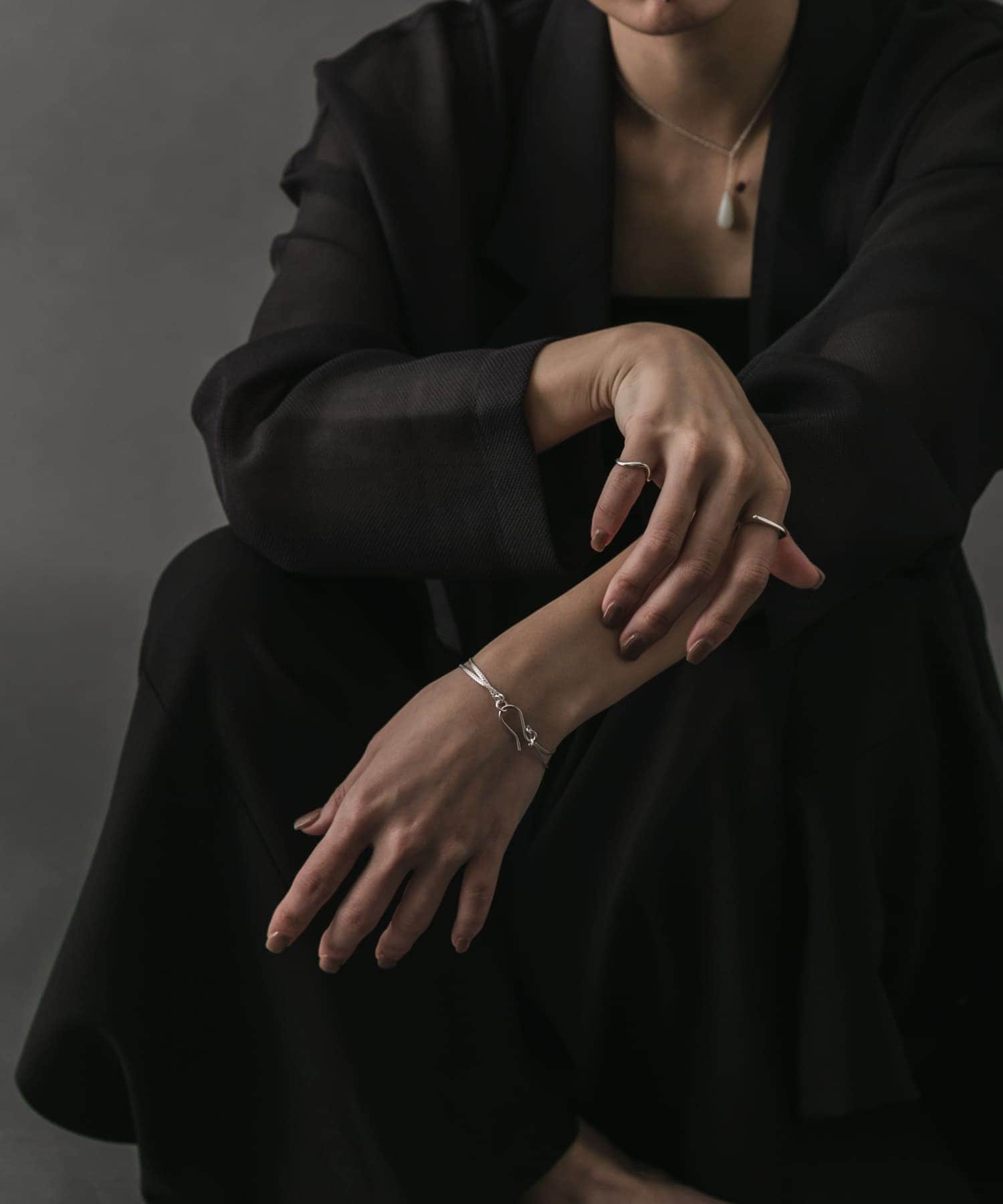 SMELLY so’　double chain bracelet SLV -