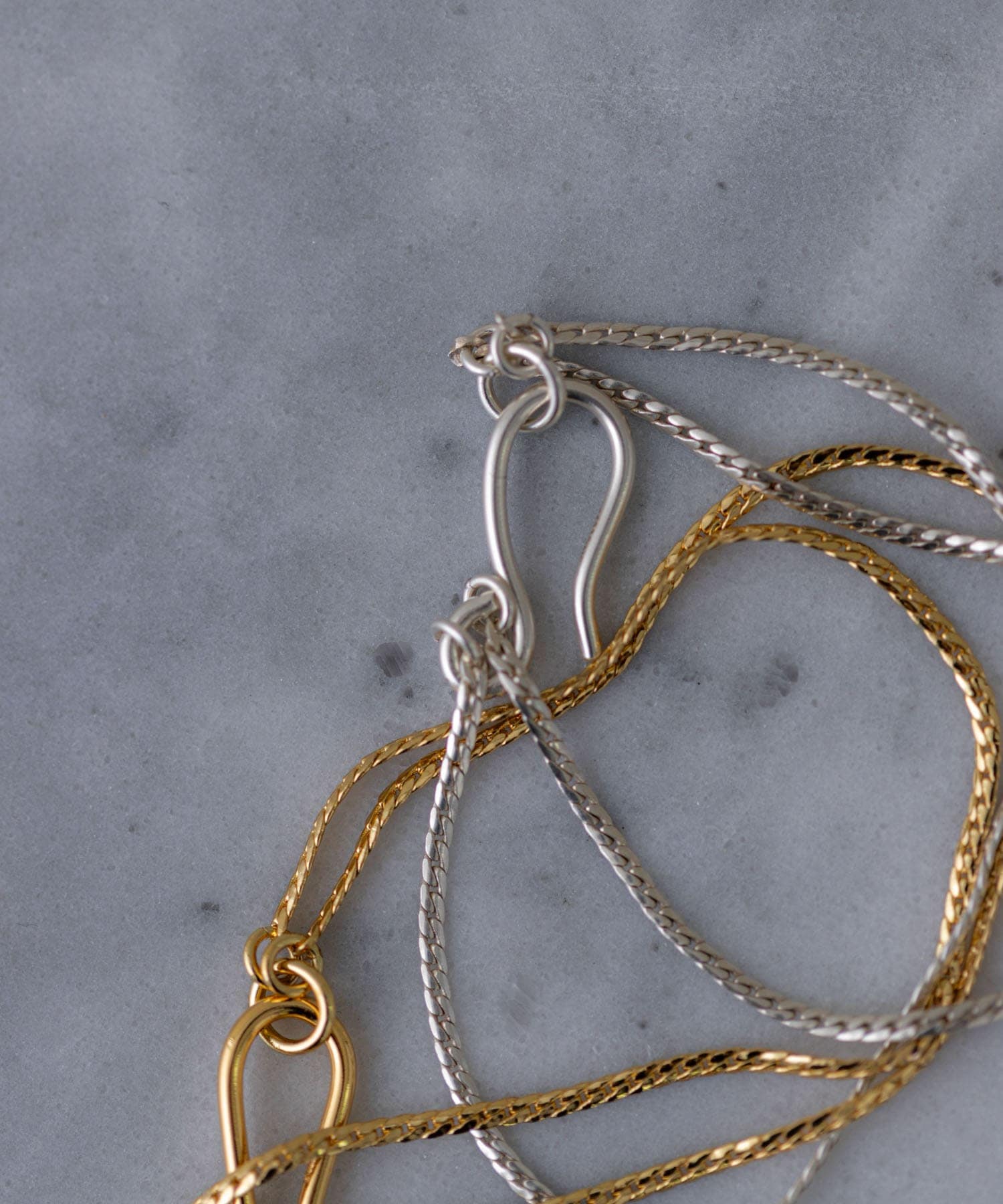 SMELLY so’　double chain bracelet SLV -