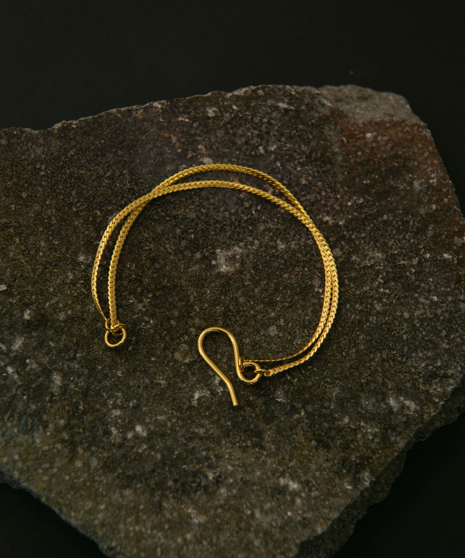SMELLY so’　double chain bracelet GLD -