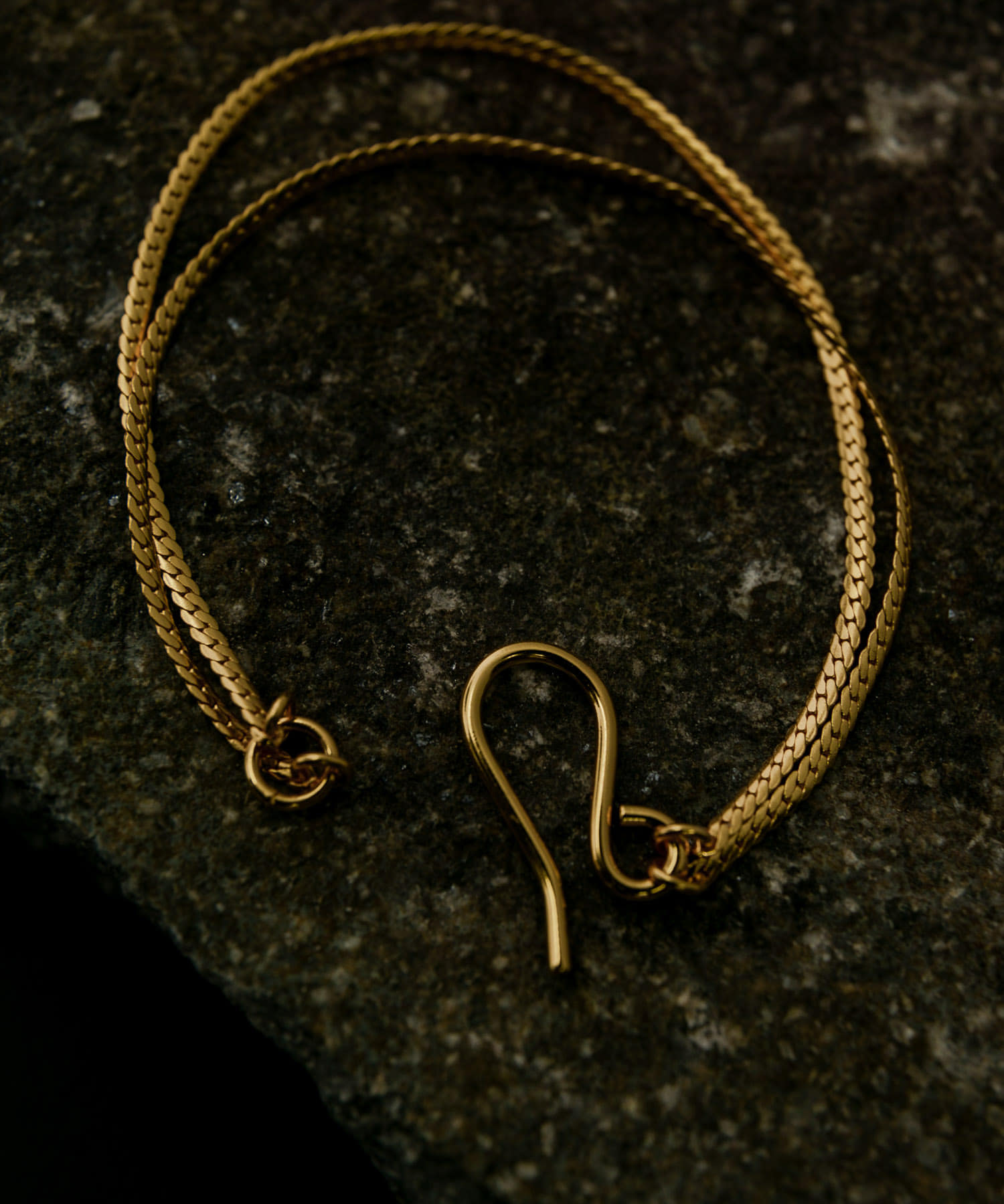 SMELLY so’　double chain bracelet GLD -