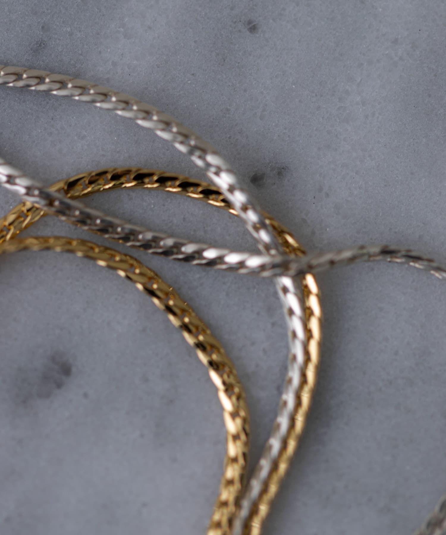SMELLY so’　double chain bracelet GLD -