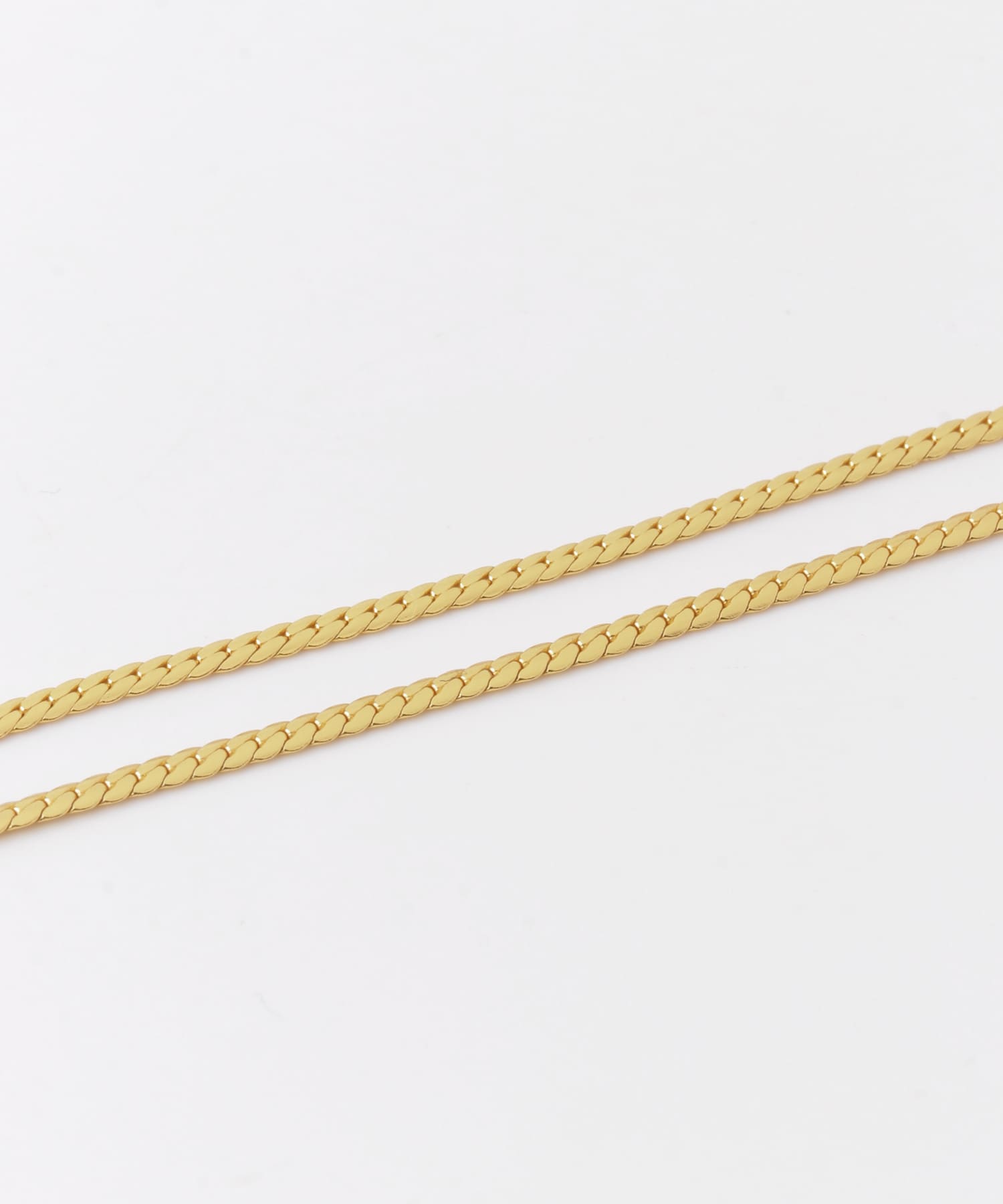 SMELLY so’　double chain bracelet GLD -