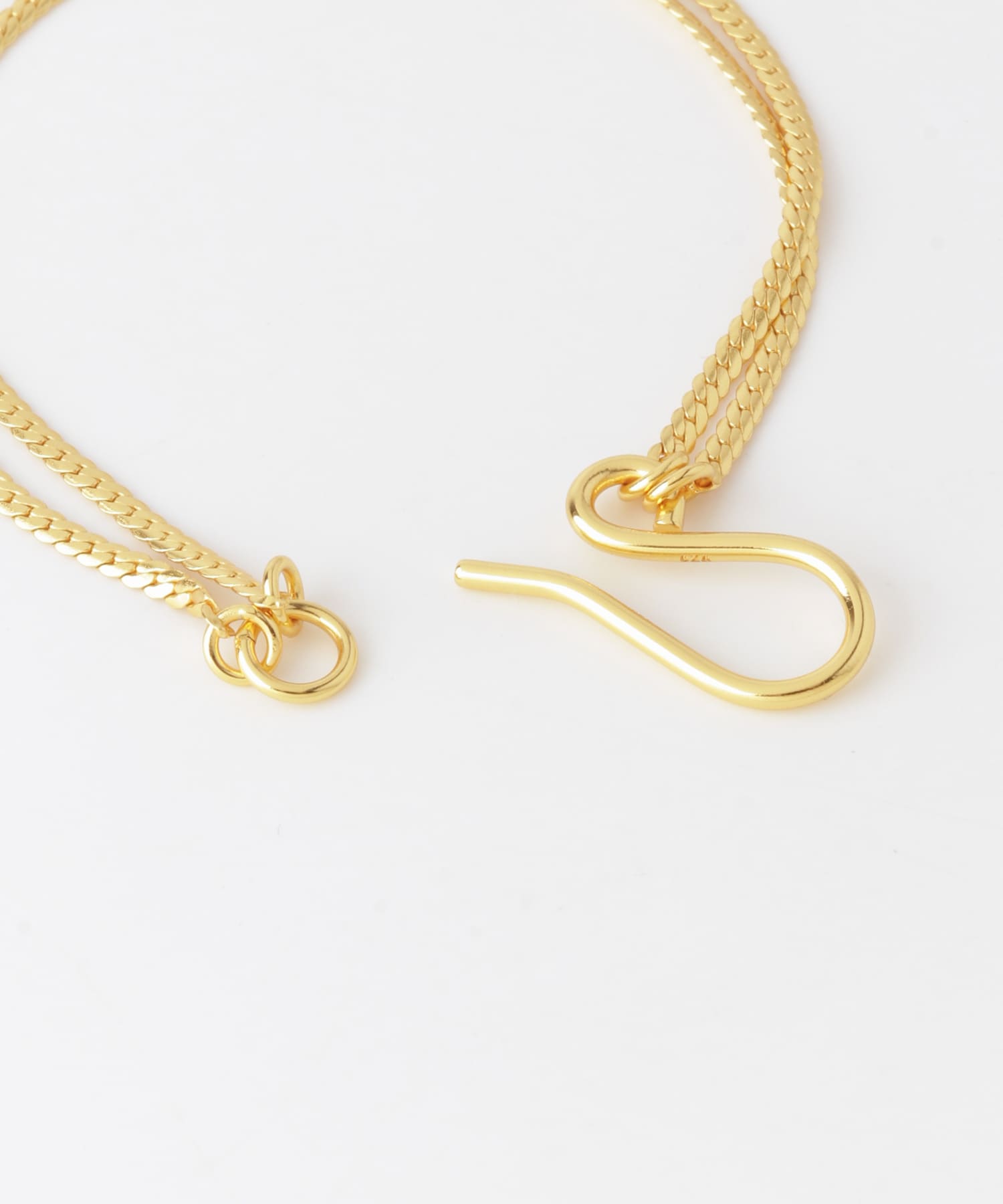 SMELLY so’　double chain bracelet GLD -