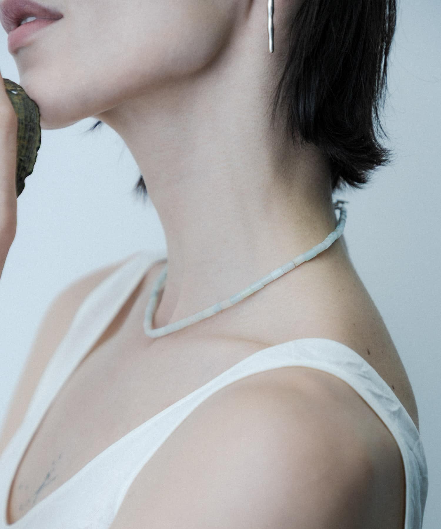 SMELLY so’　amazonite mantel necklace