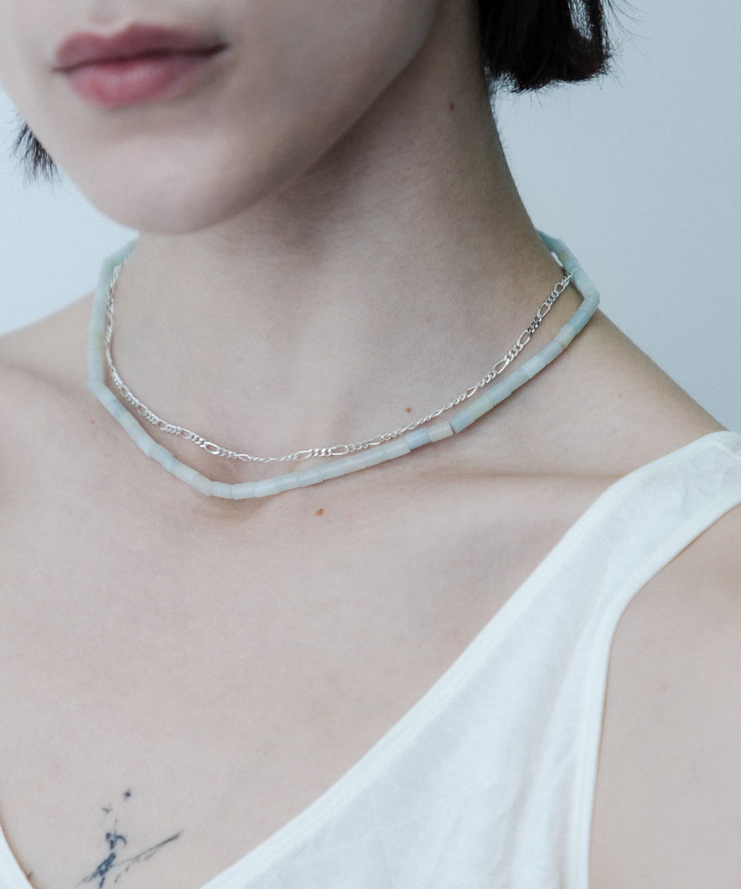 SMELLY so’　amazonite mantel necklace GRN -