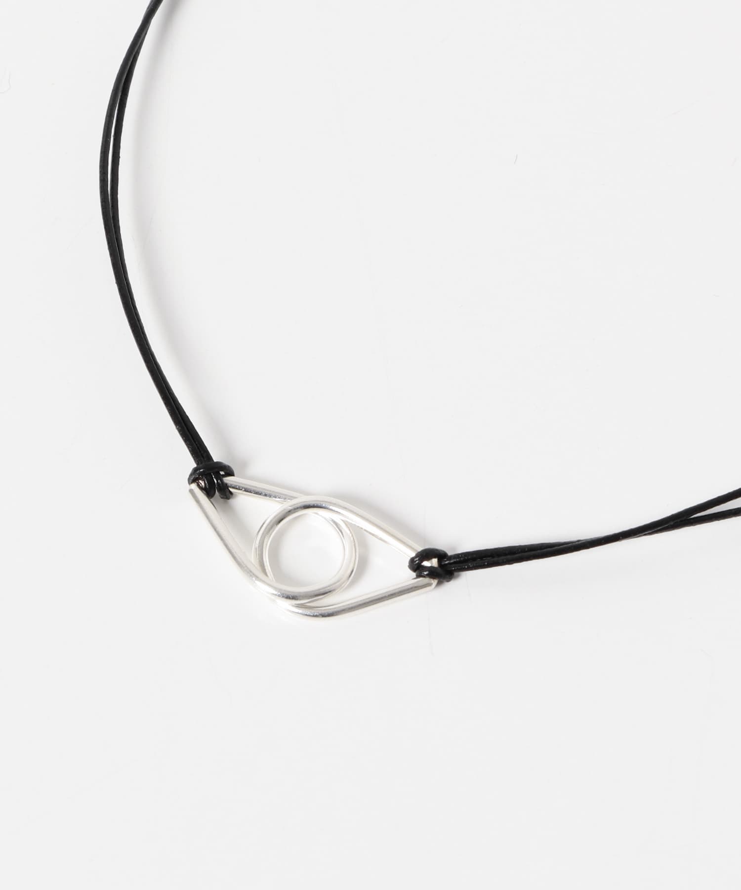 SMELLY so’　twin drop cord necklace SLV -