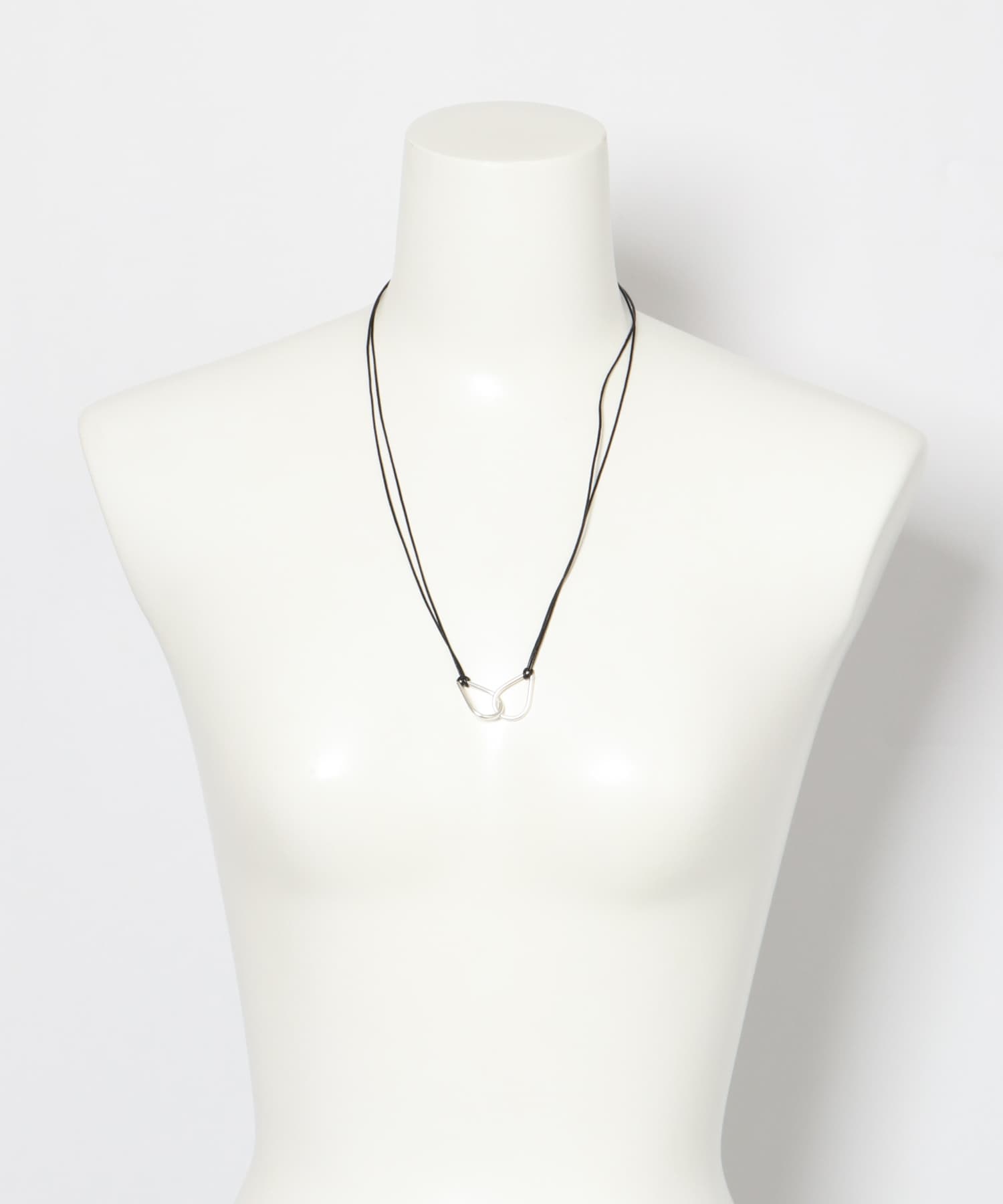 SMELLY so’　twin drop cord necklace SLV -