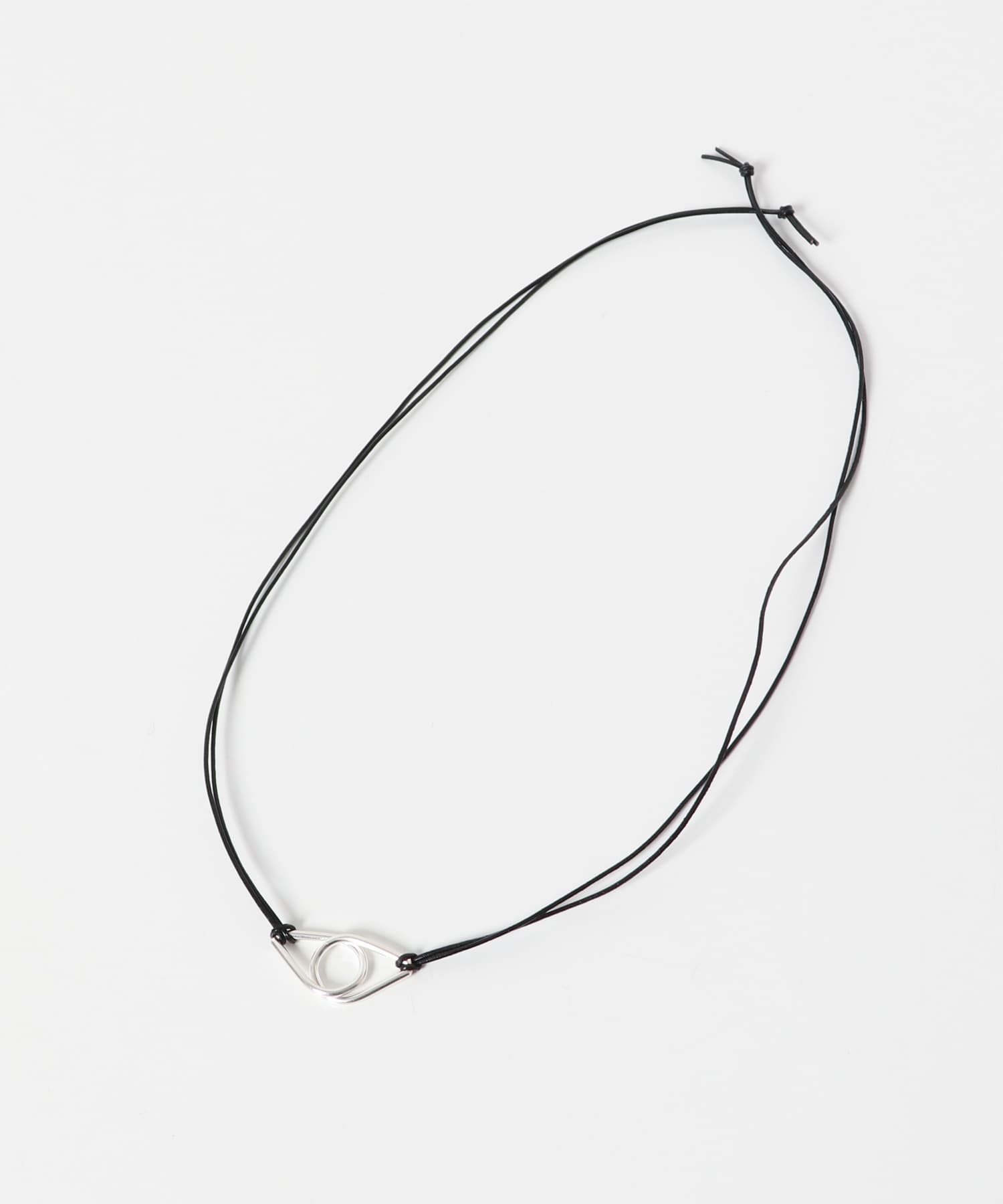 SMELLY so’　twin drop cord necklace SLV -