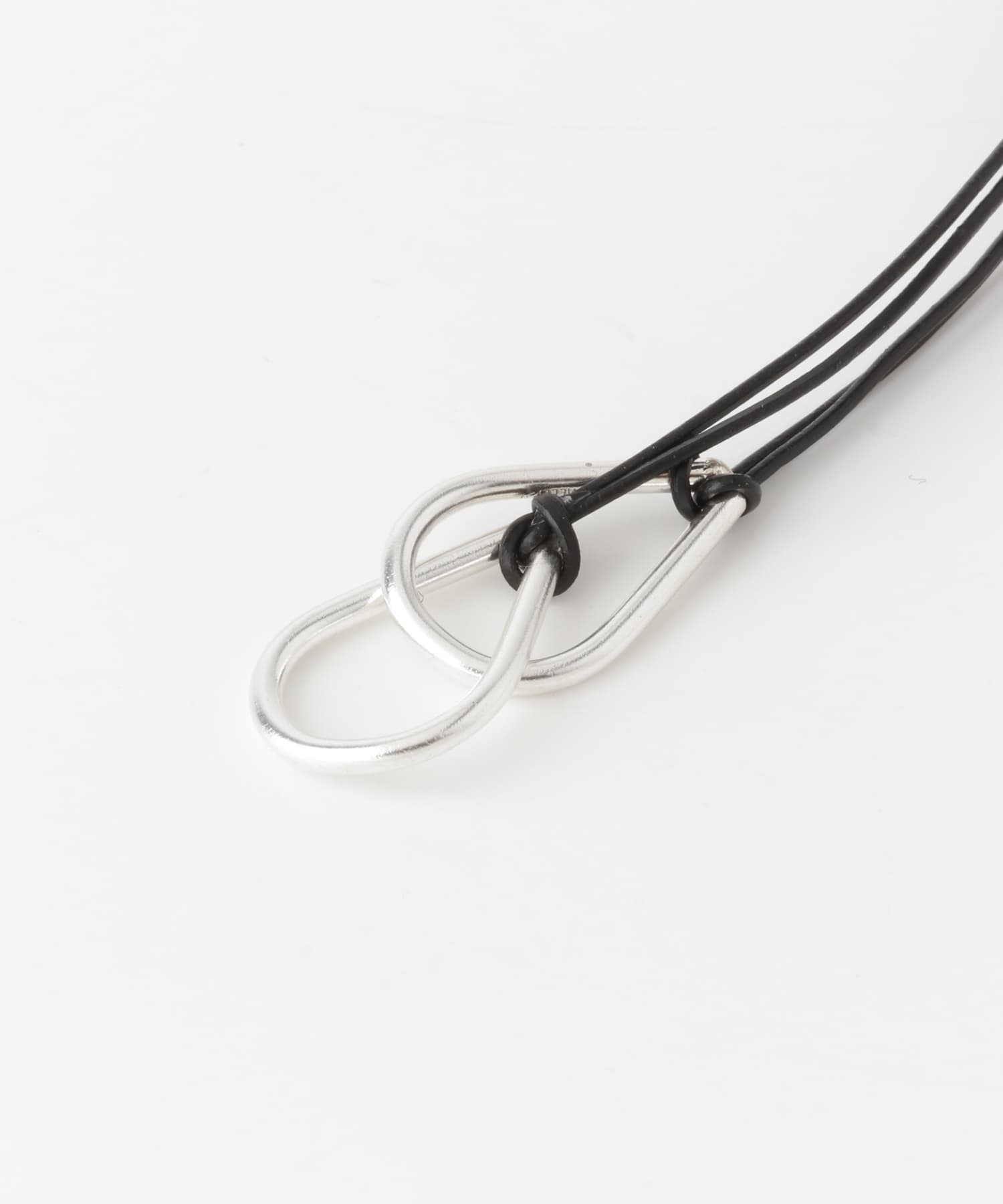 SMELLY so’　twin drop cord necklace SLV -