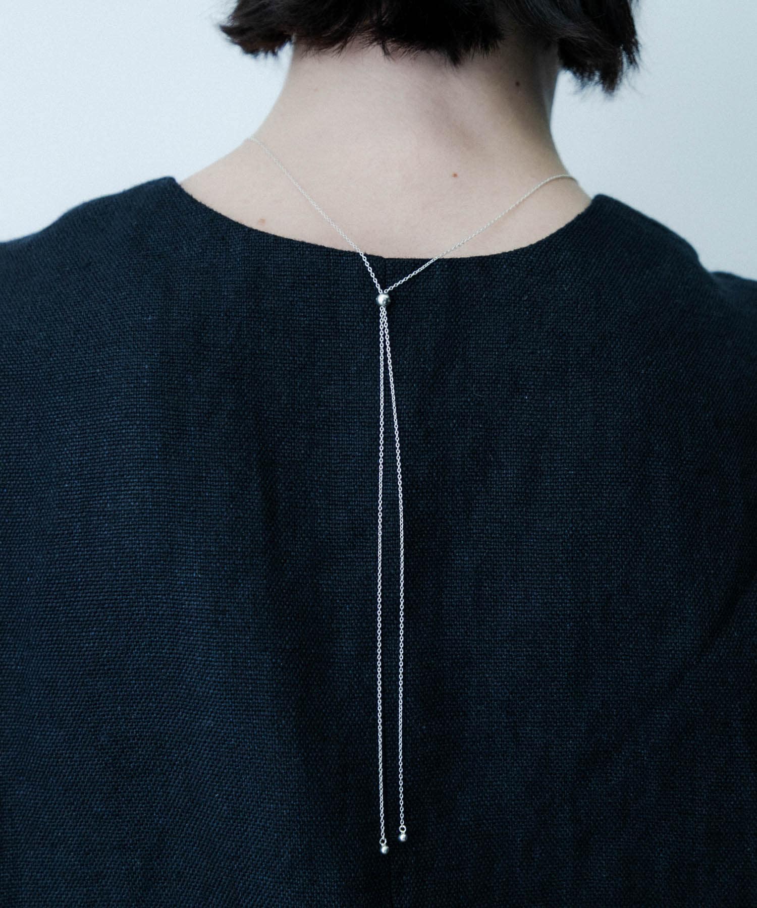 SMELLY so’　amethyst slide necklace SLV -