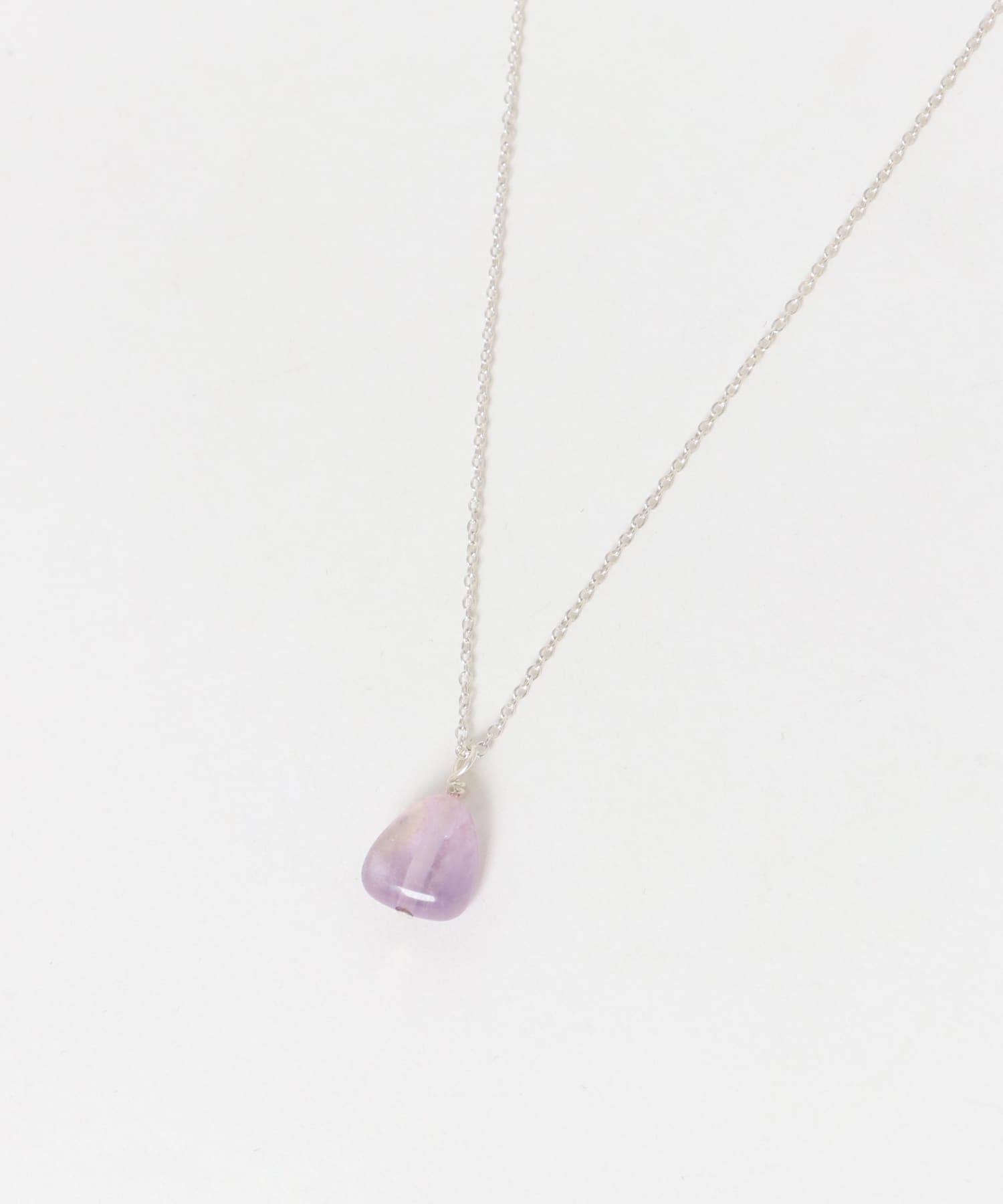 SMELLY so’　amethyst slide necklace SLV -