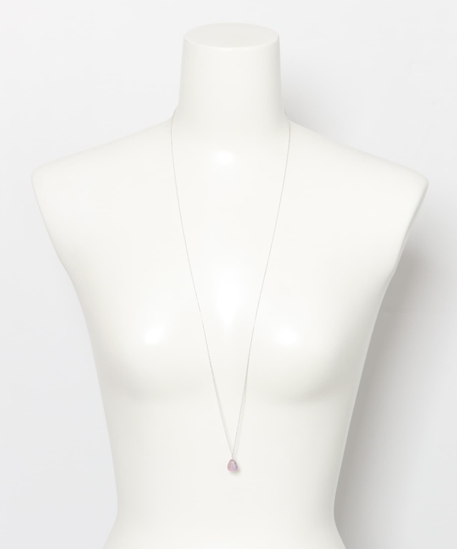 SMELLY so’　amethyst slide necklace SLV -