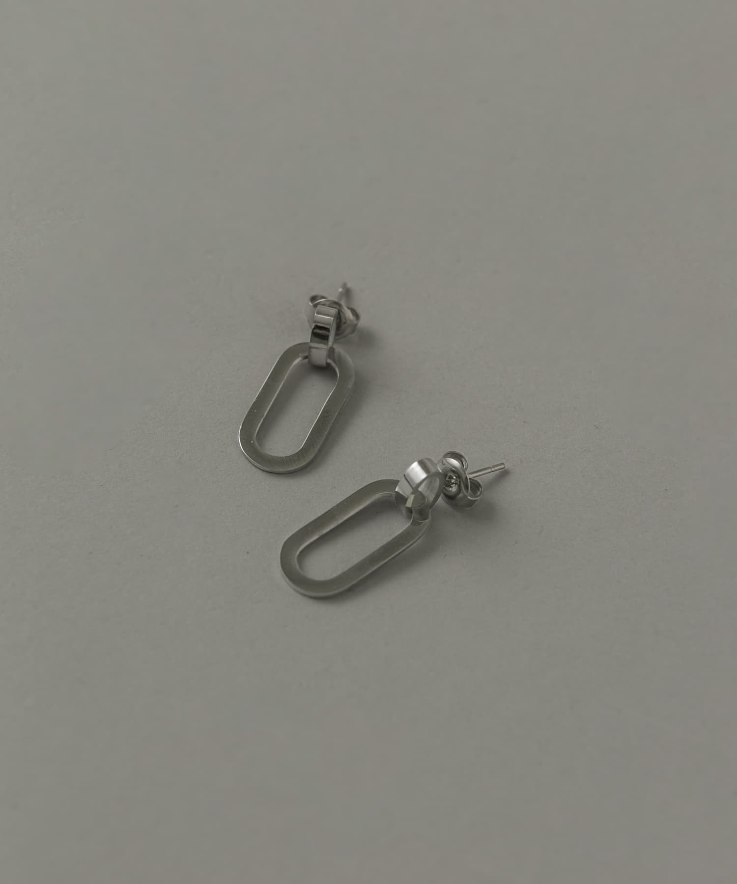 ステンレスダブルオーバルピアス