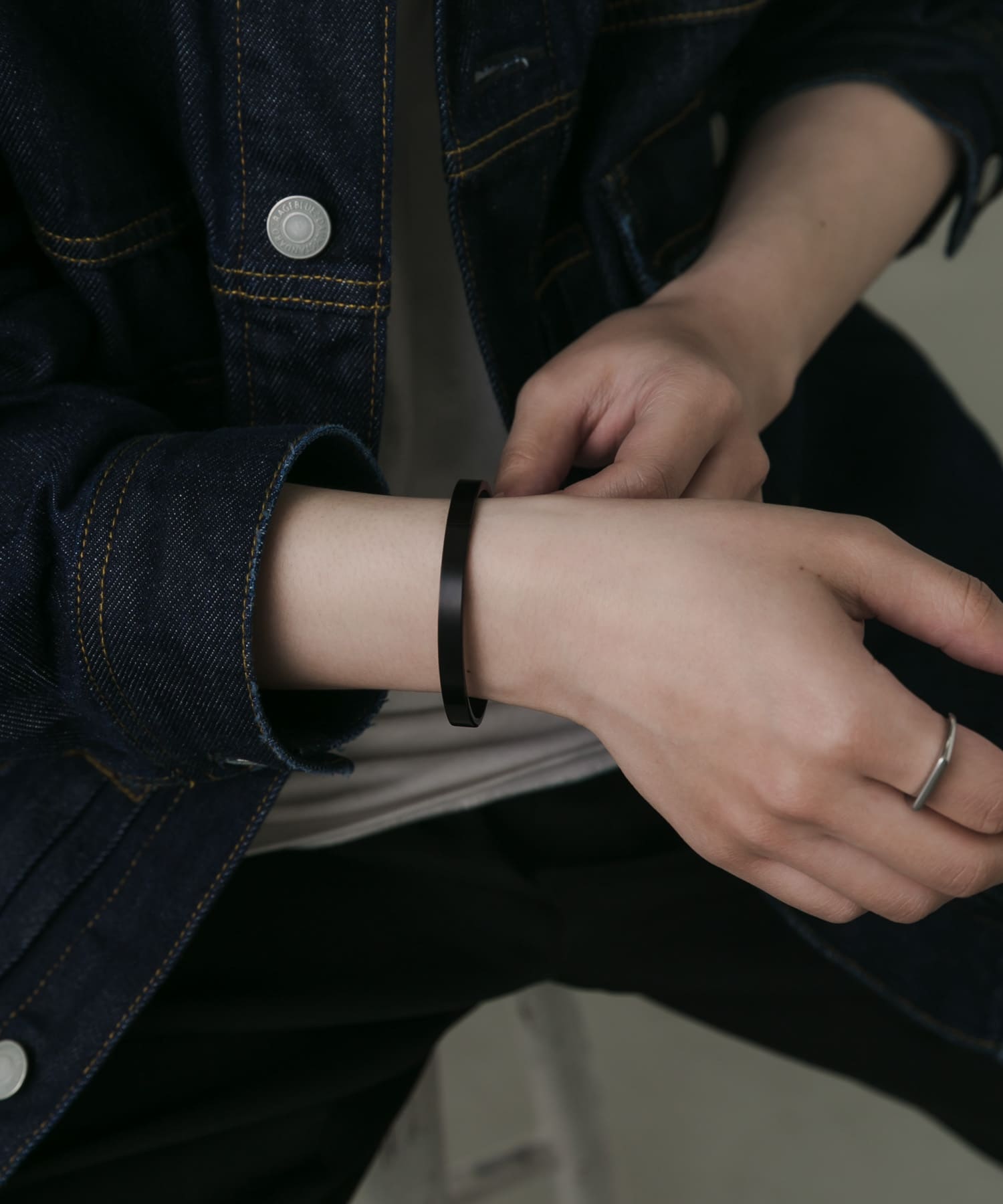 ステンレスマットバングル BLK -