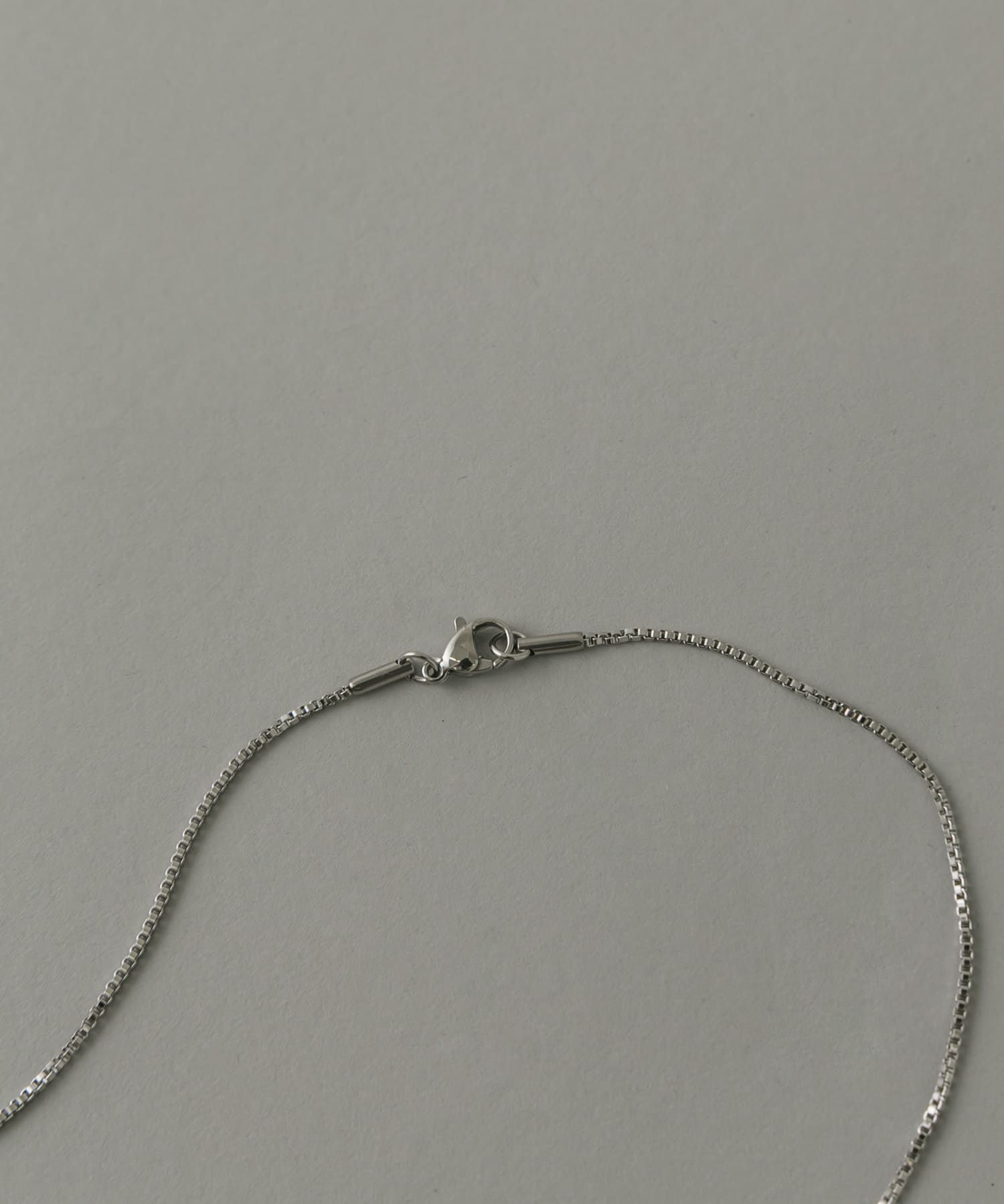 ステンレスプレートネックレス SLV -