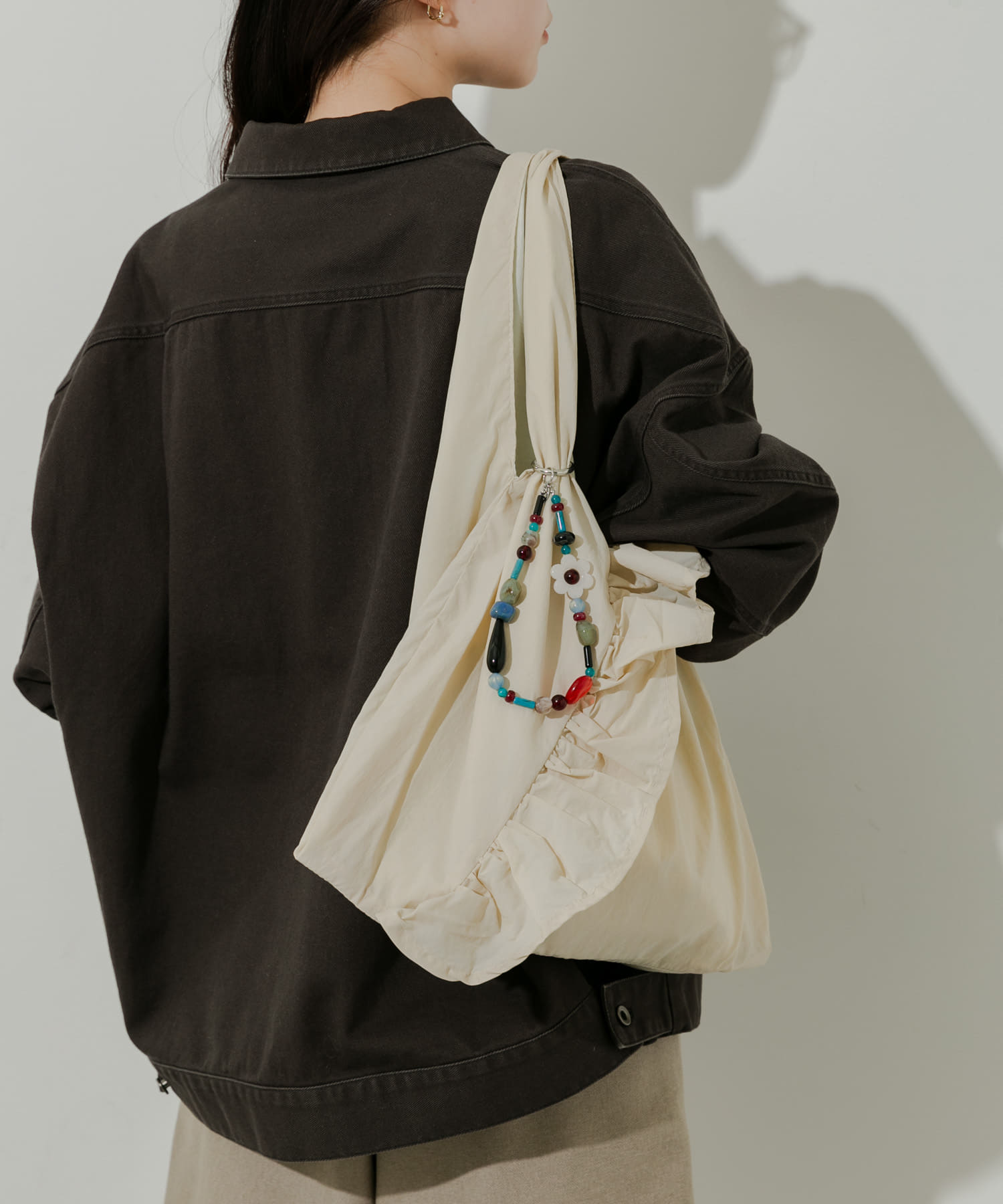 カシュクールフリルトート IVO -