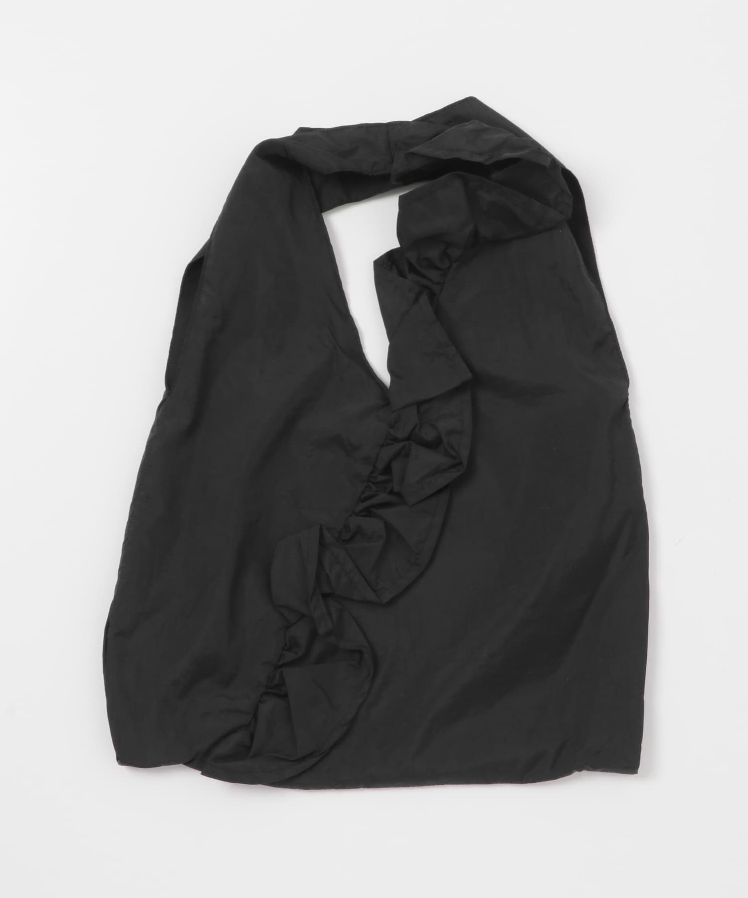 カシュクールフリルトート BLK -