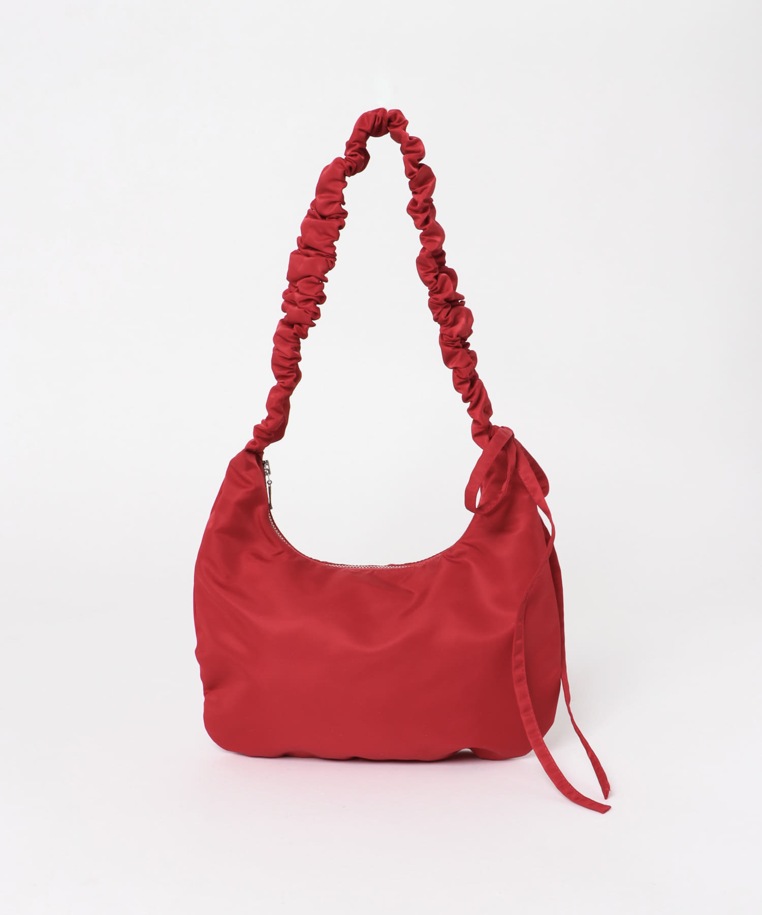 ギャザーワンハンドルバッグ RED -