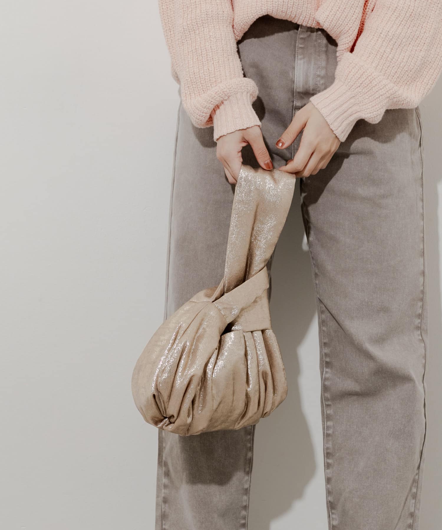 メタリックサークルバッグ GLD -