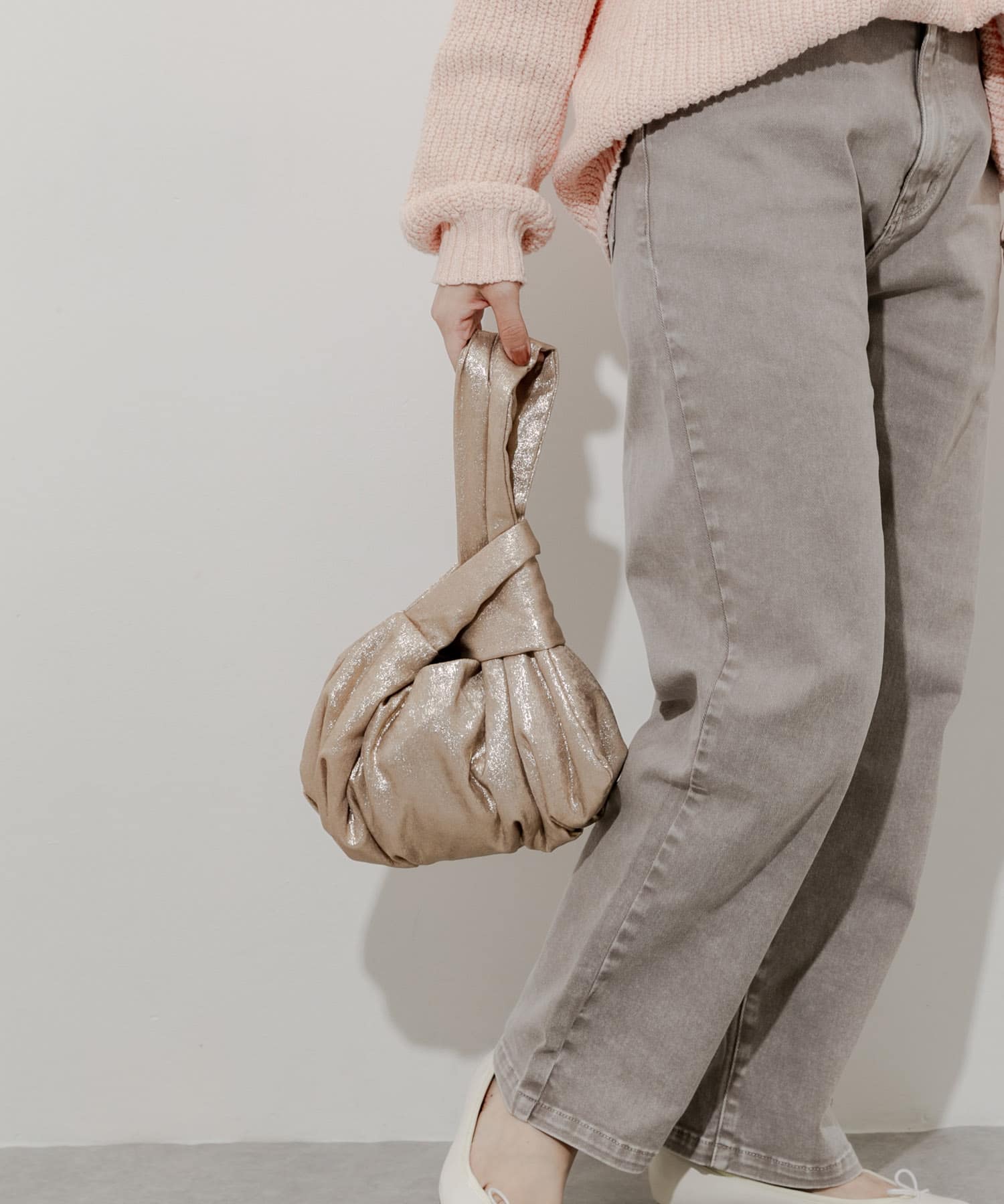 メタリックサークルバッグ GLD -