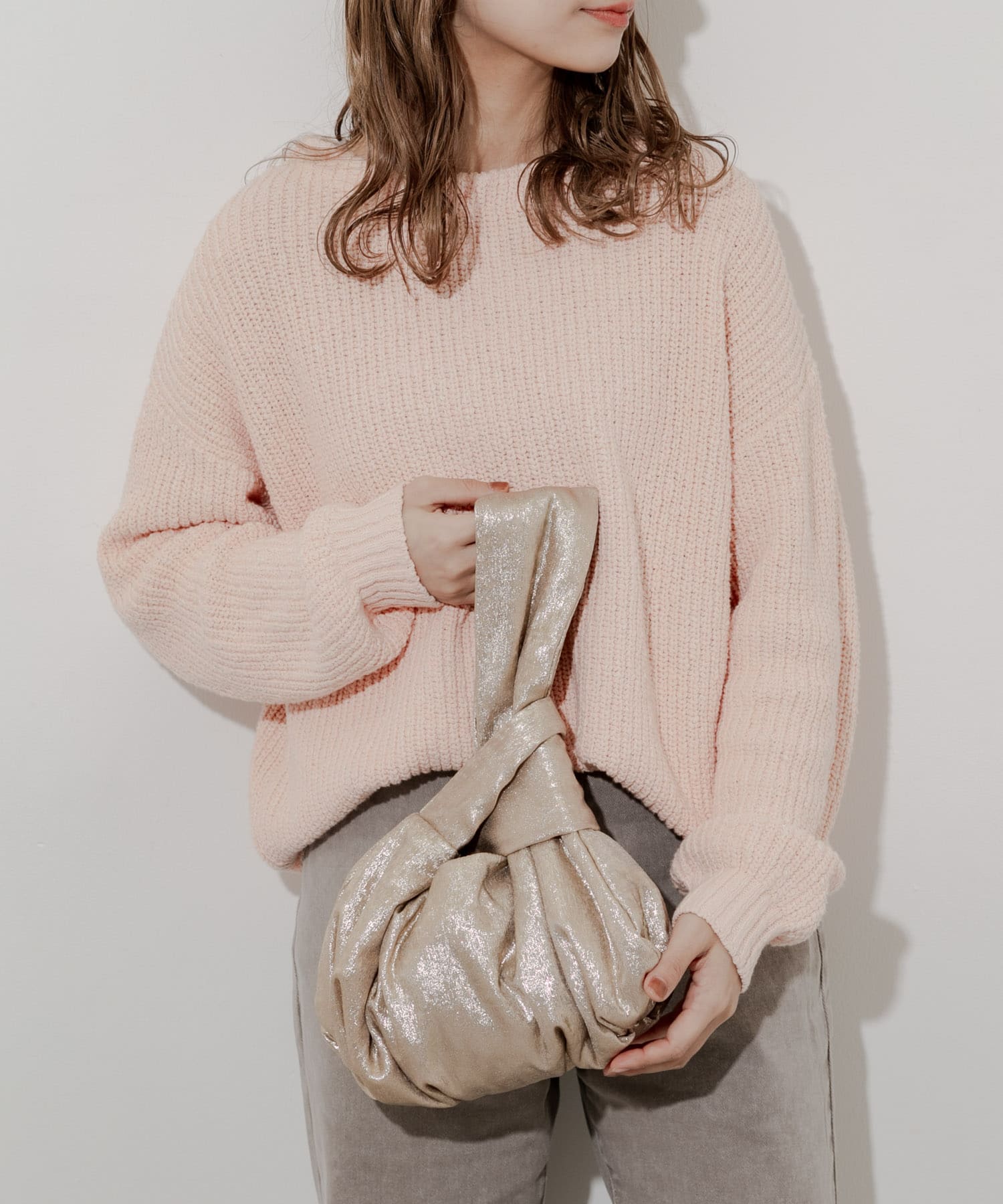 メタリックサークルバッグ GLD -