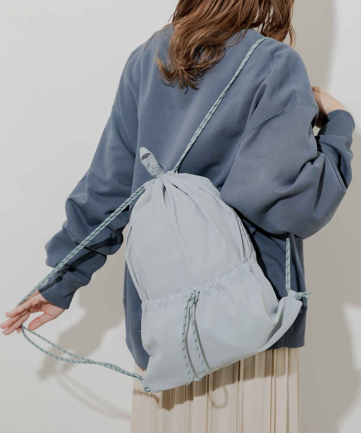 ドロストポケットナップサック GRY -