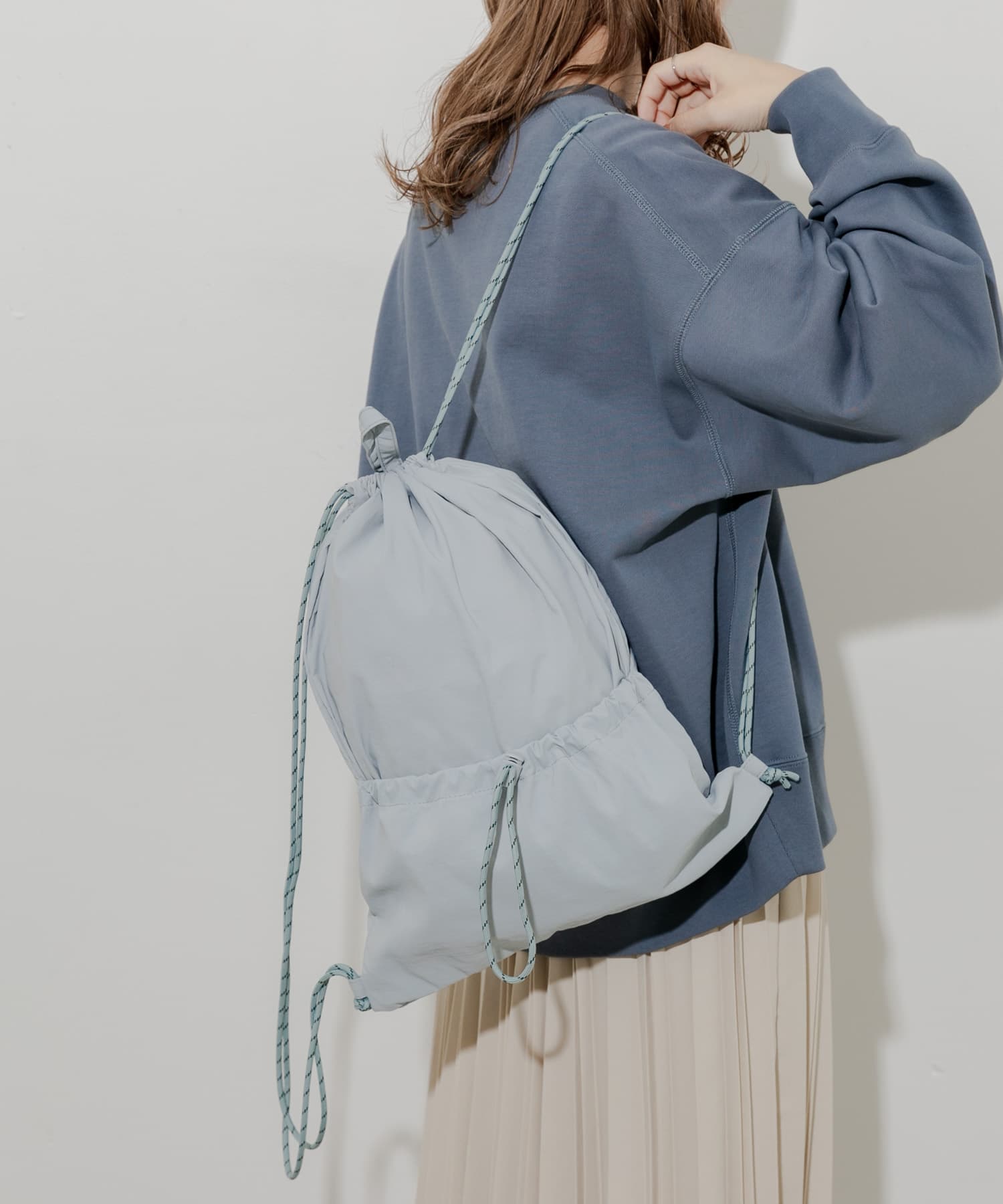 ドロストポケットナップサック GRY -
