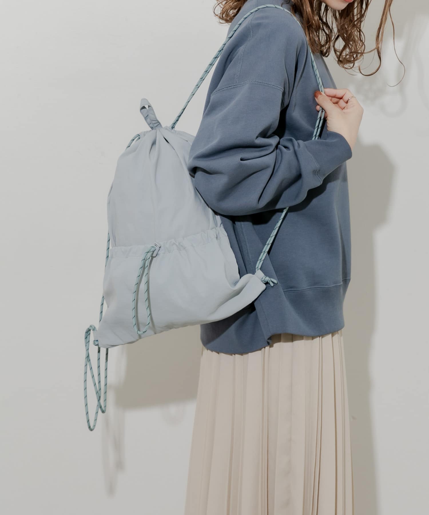 ドロストポケットナップサック GRY -
