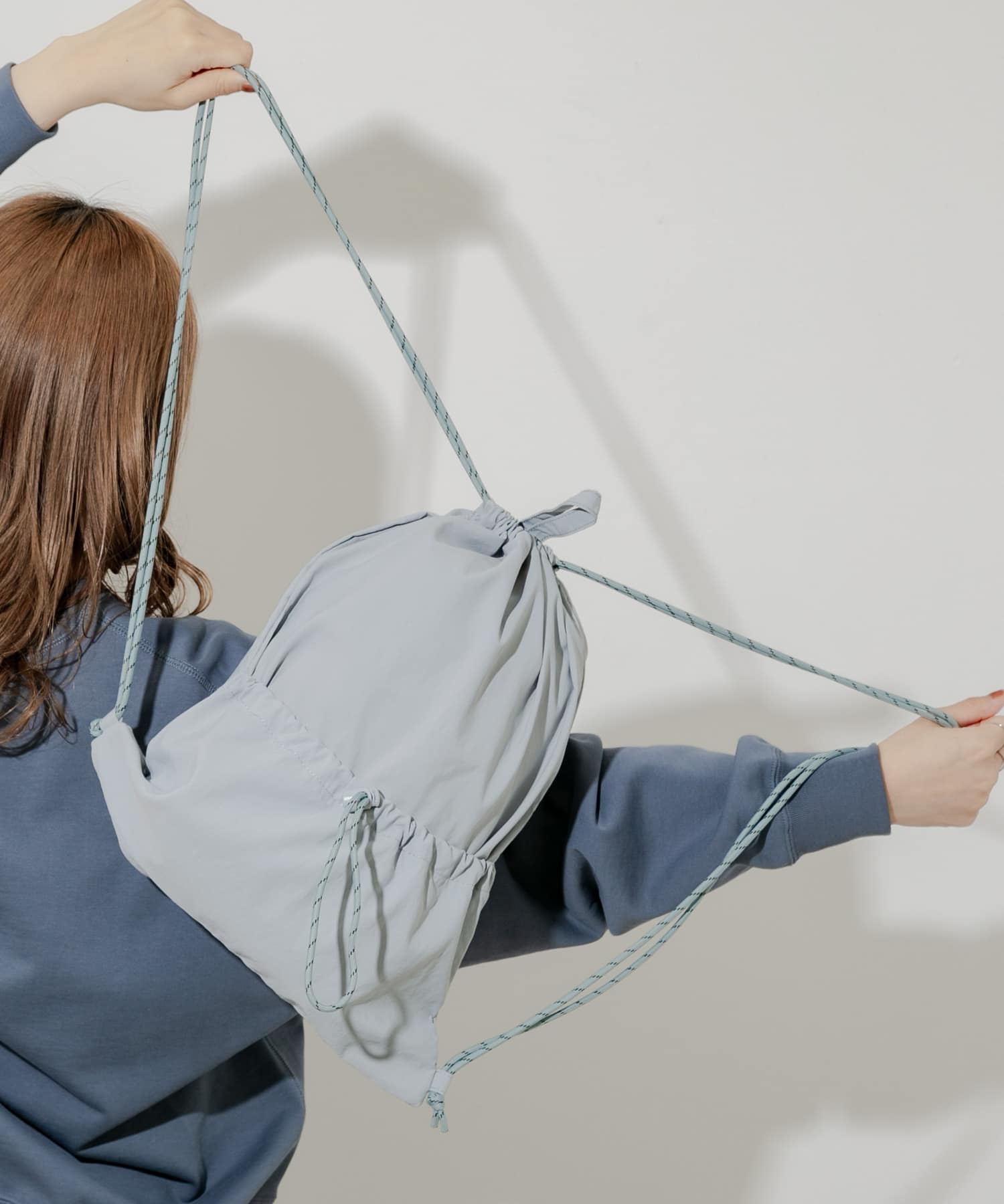 ドロストポケットナップサック GRY -