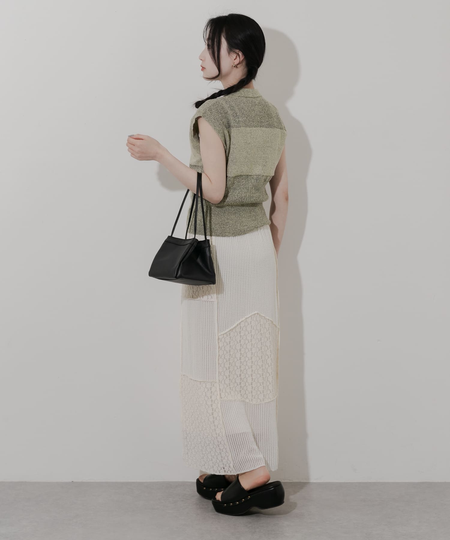 スクエアミニバッグ BLK -
