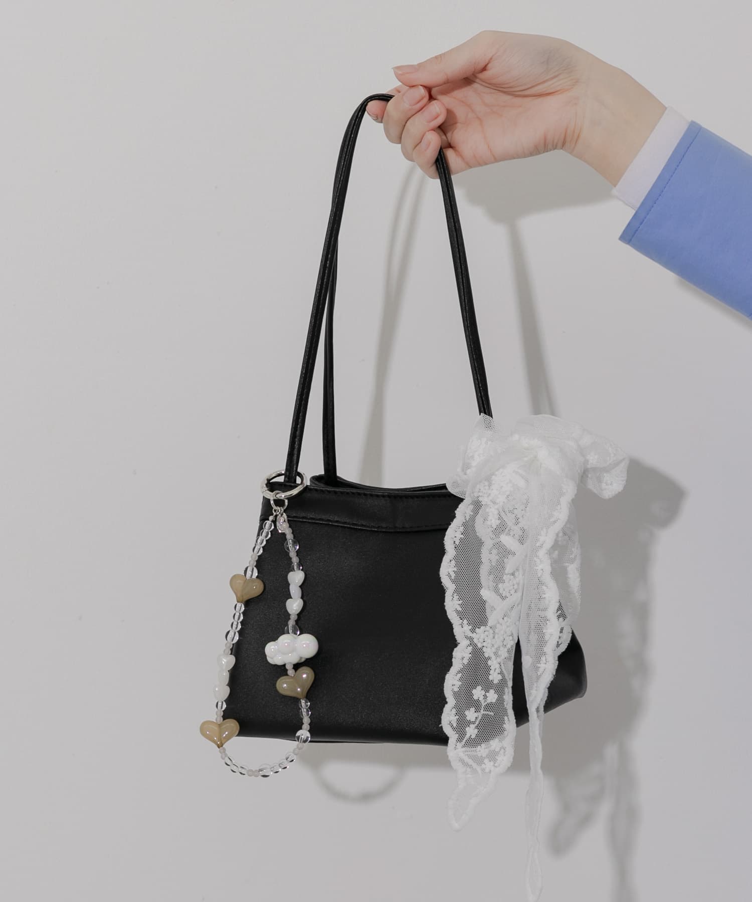 スクエアミニバッグ BLK -