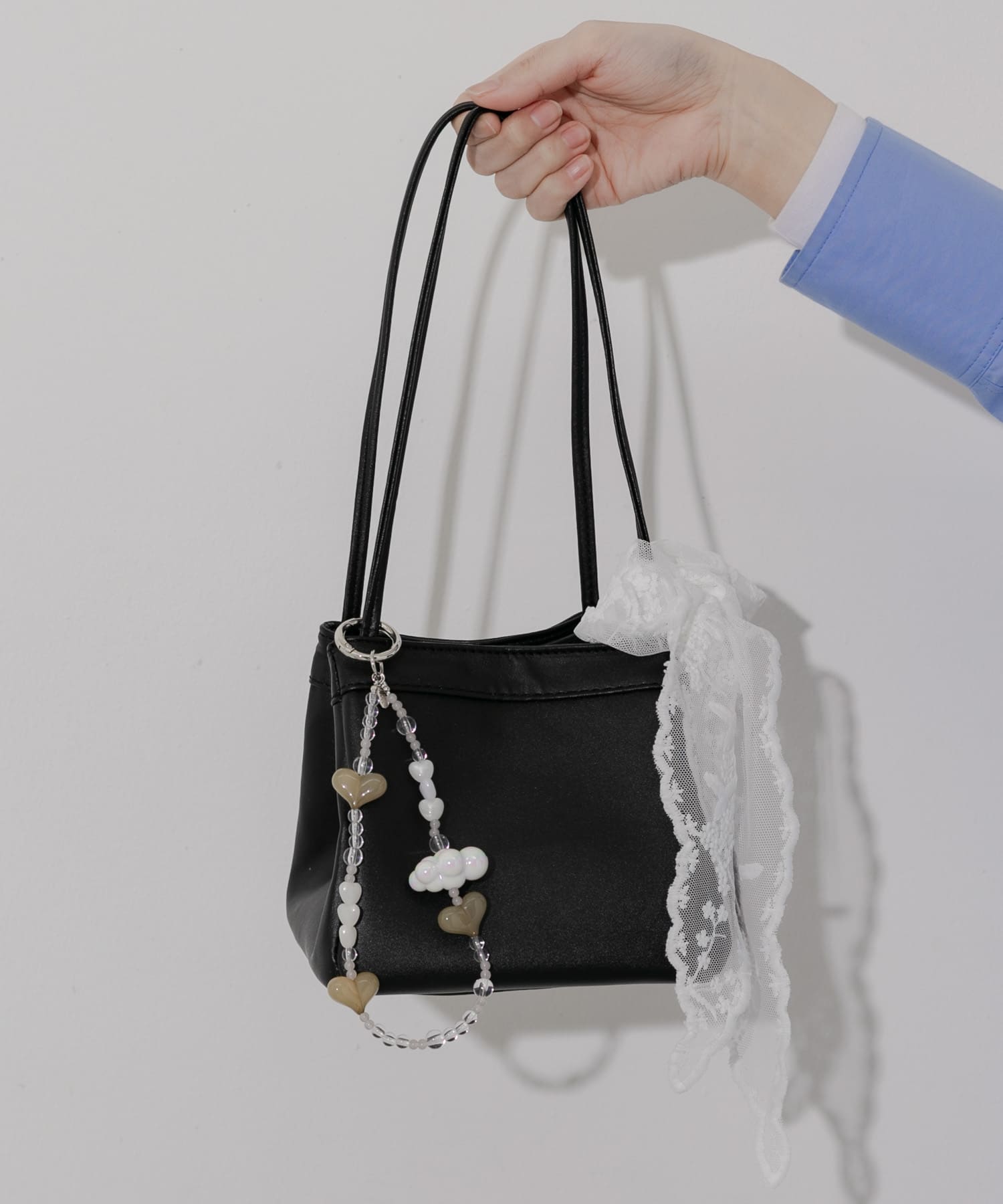 スクエアミニバッグ BLK -