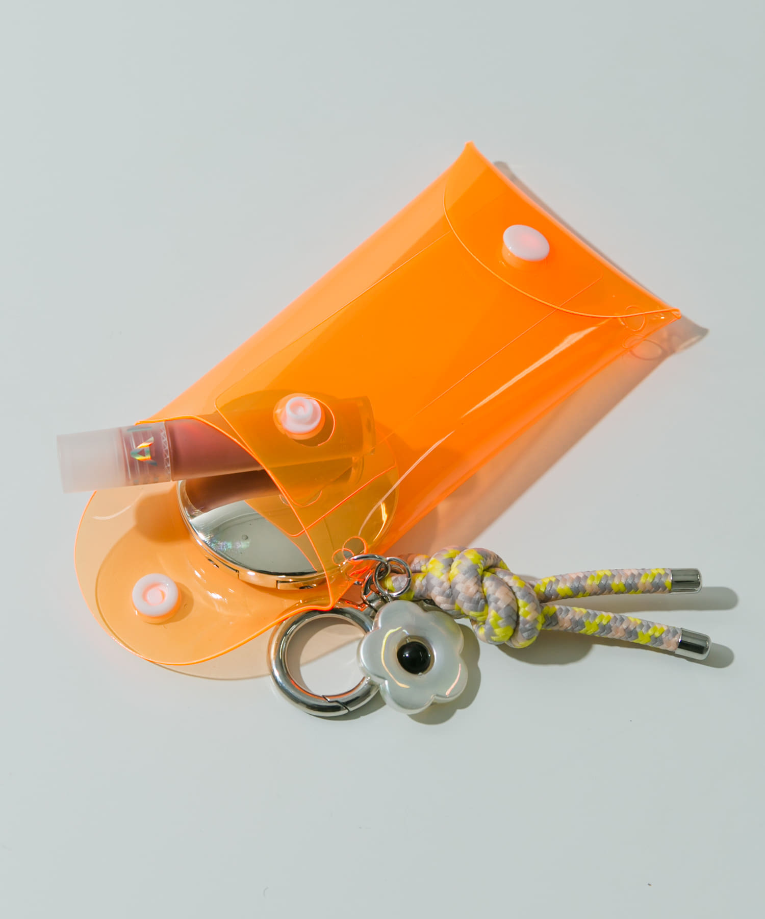 チャームセットクリアポーチ ORG -