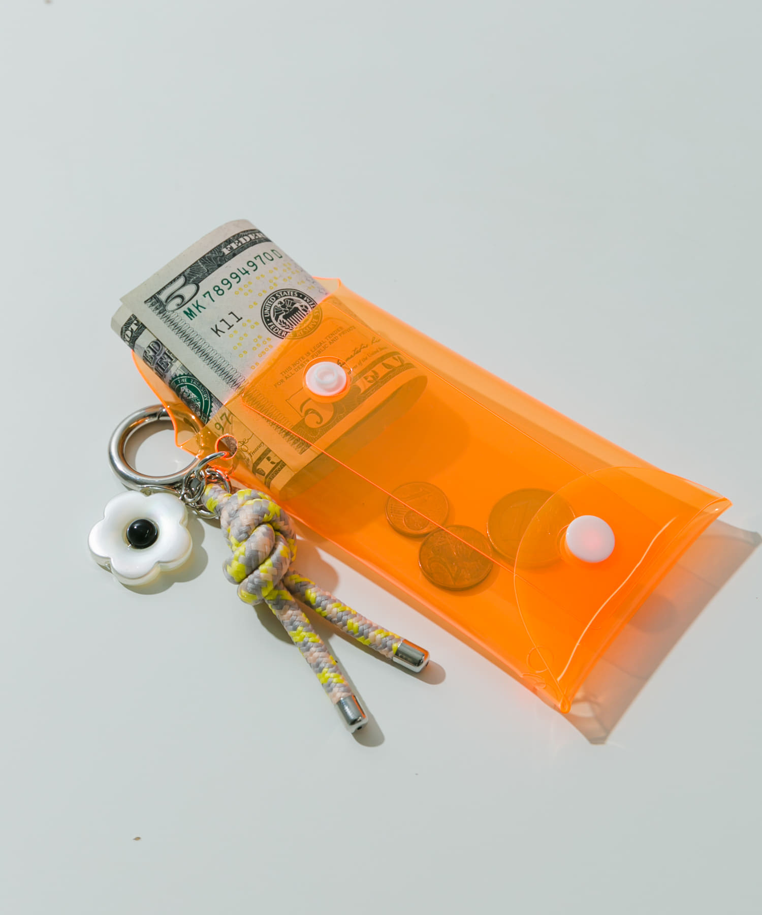 チャームセットクリアポーチ ORG -