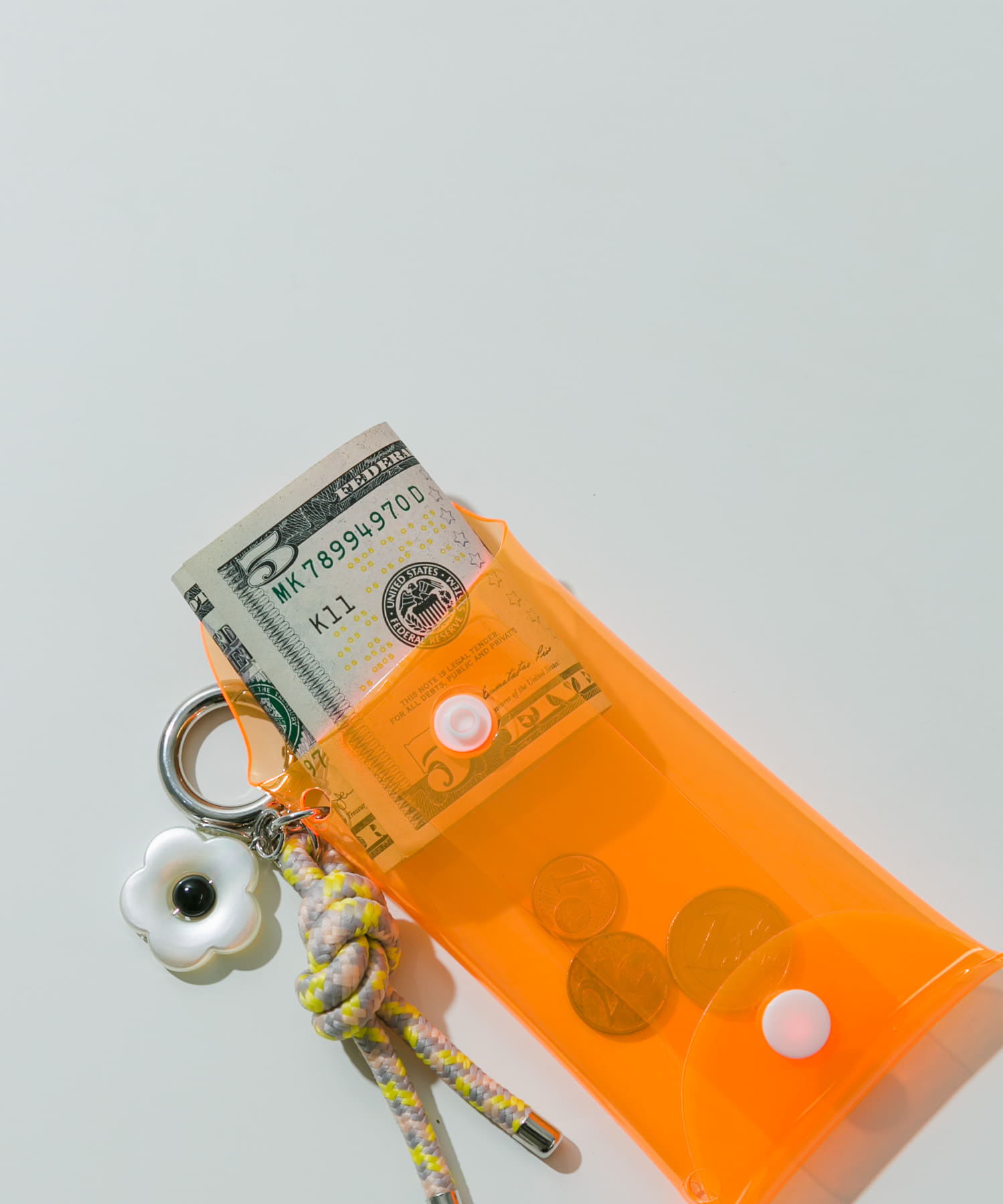 チャームセットクリアポーチ ORG -