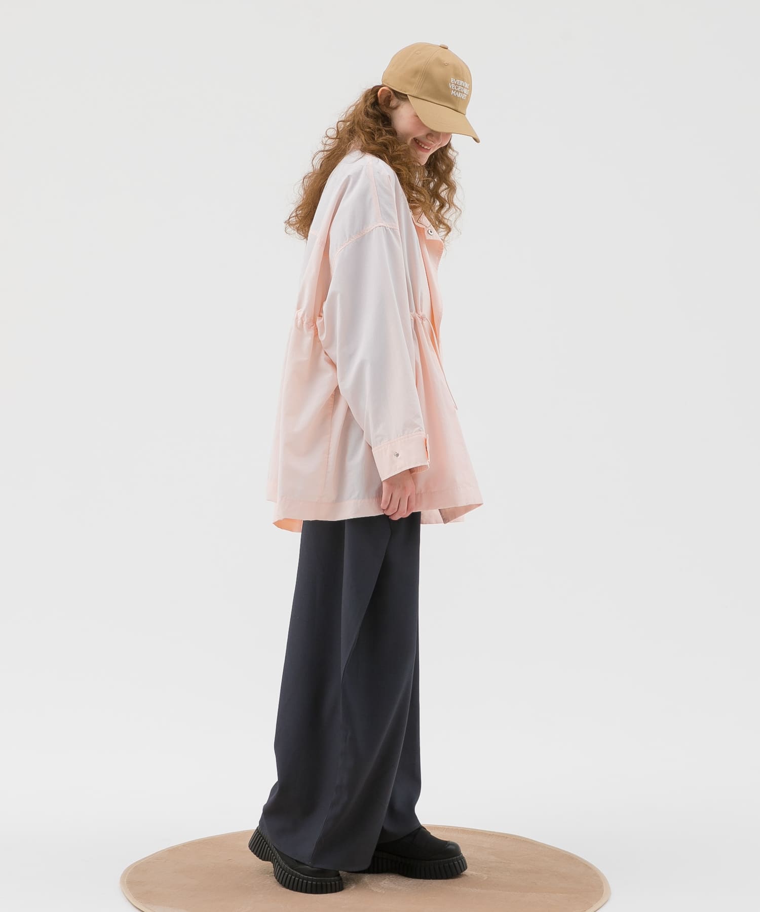 カラーロゴキャップ BEG -