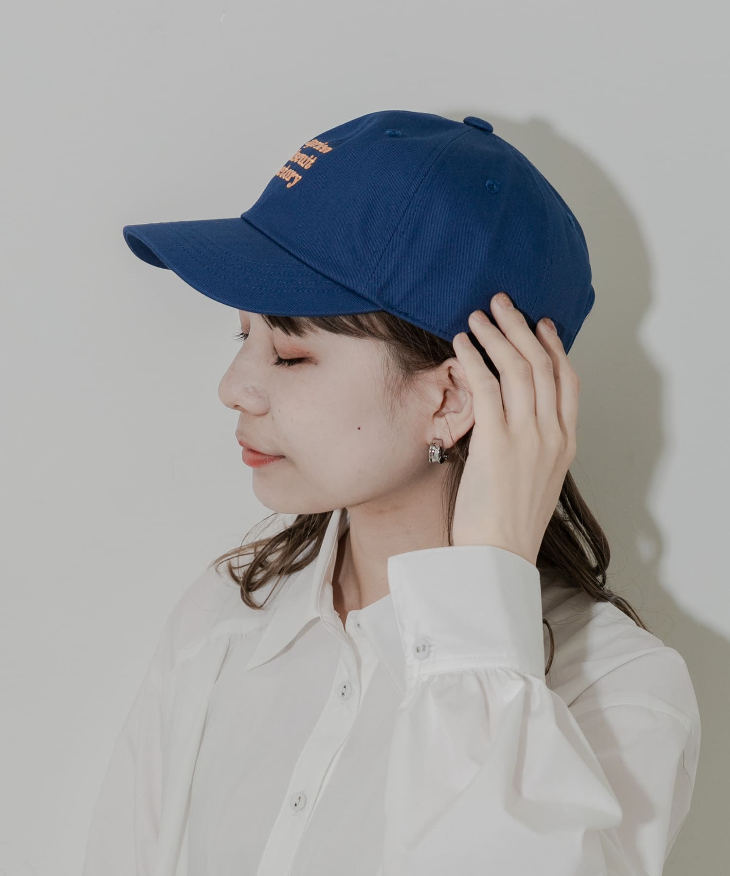 カラーロゴキャップ NVY -