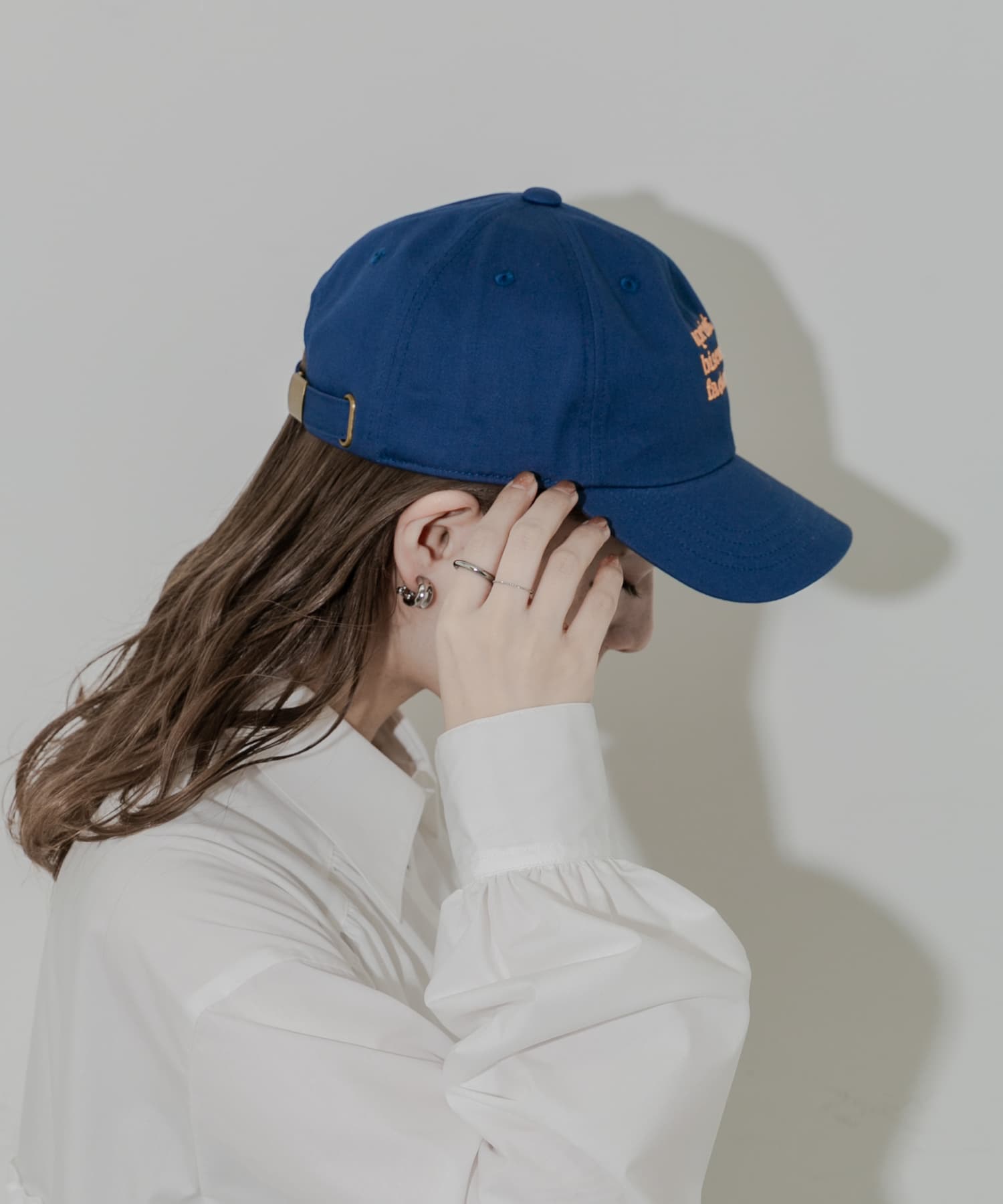 カラーロゴキャップ NVY -