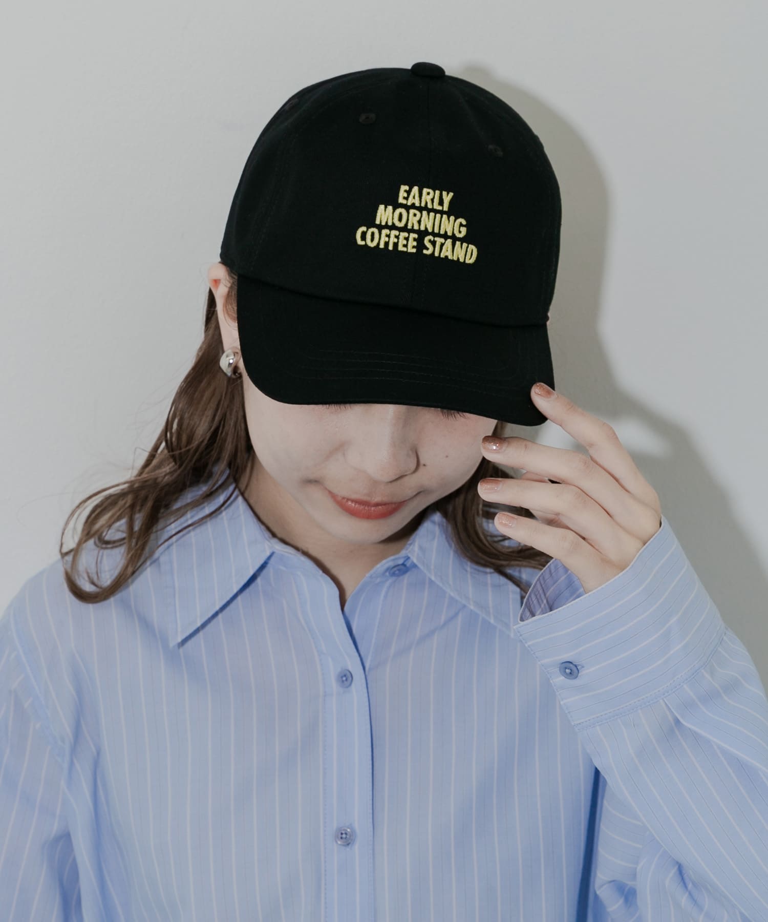 カラーロゴキャップ BLK -