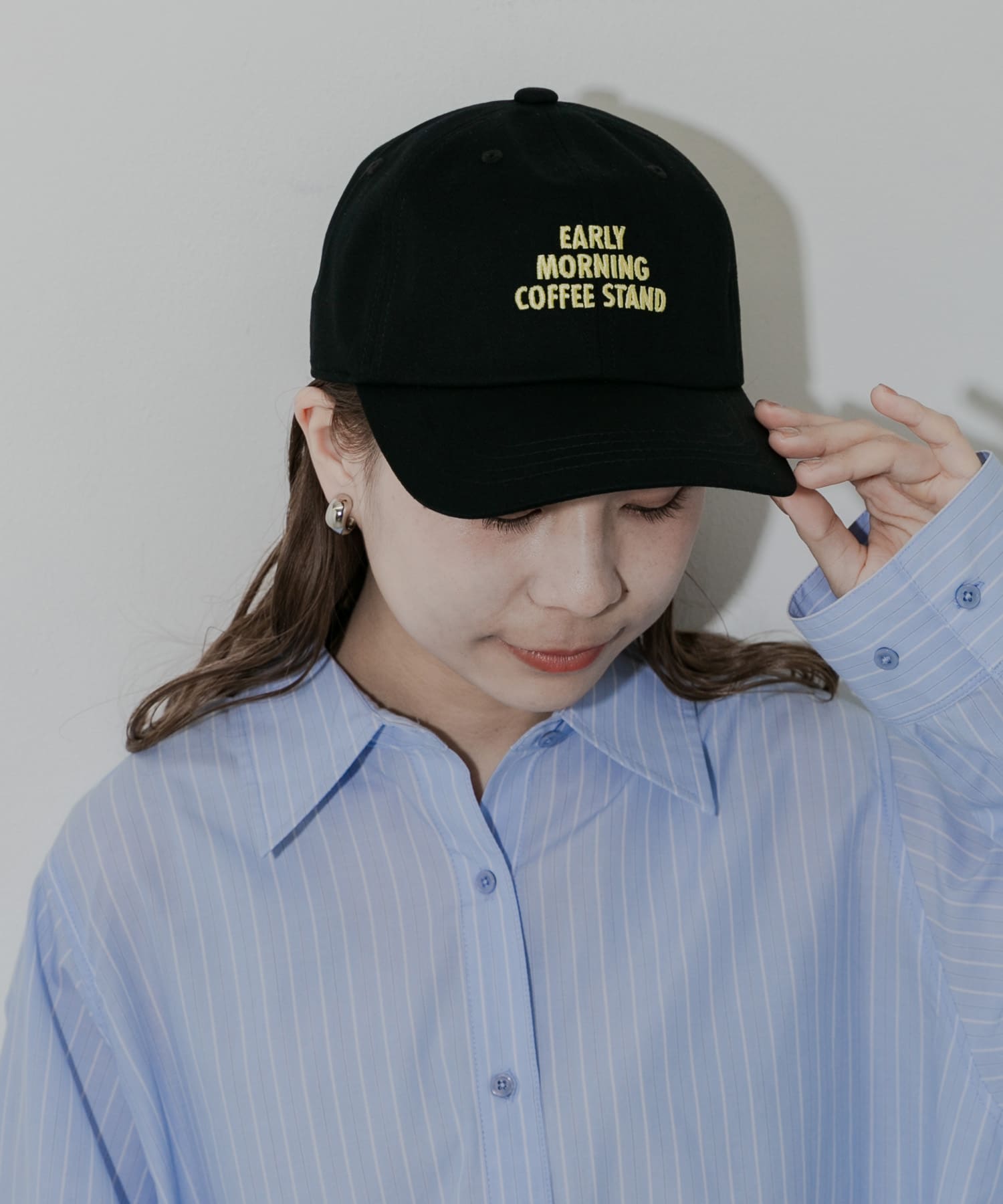 カラーロゴキャップ BLK -