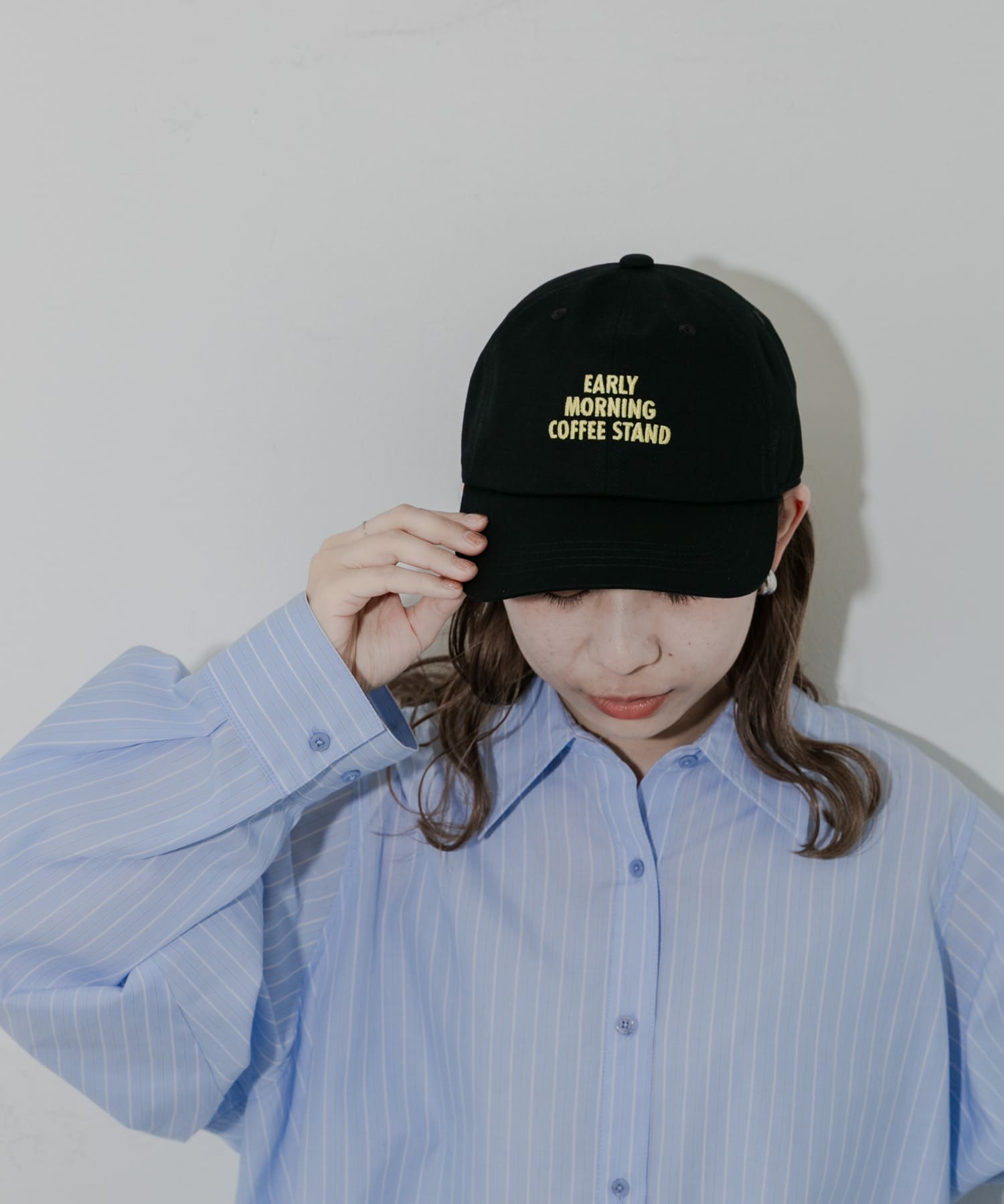 カラーロゴキャップ BLK -