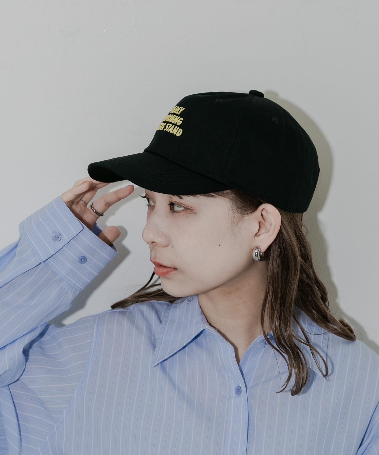 カラーロゴキャップ BLK -