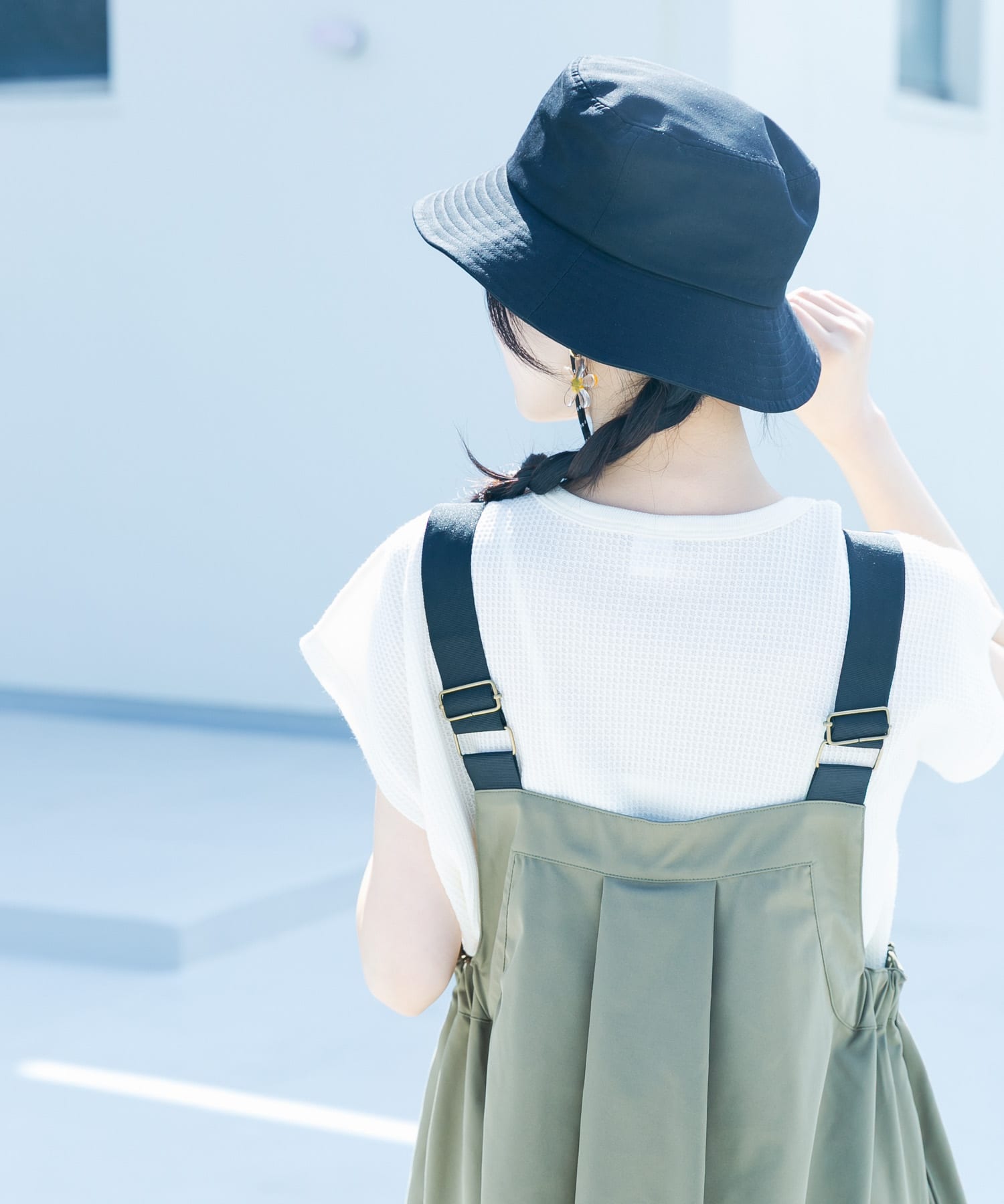 コットンドロストハット BLK -