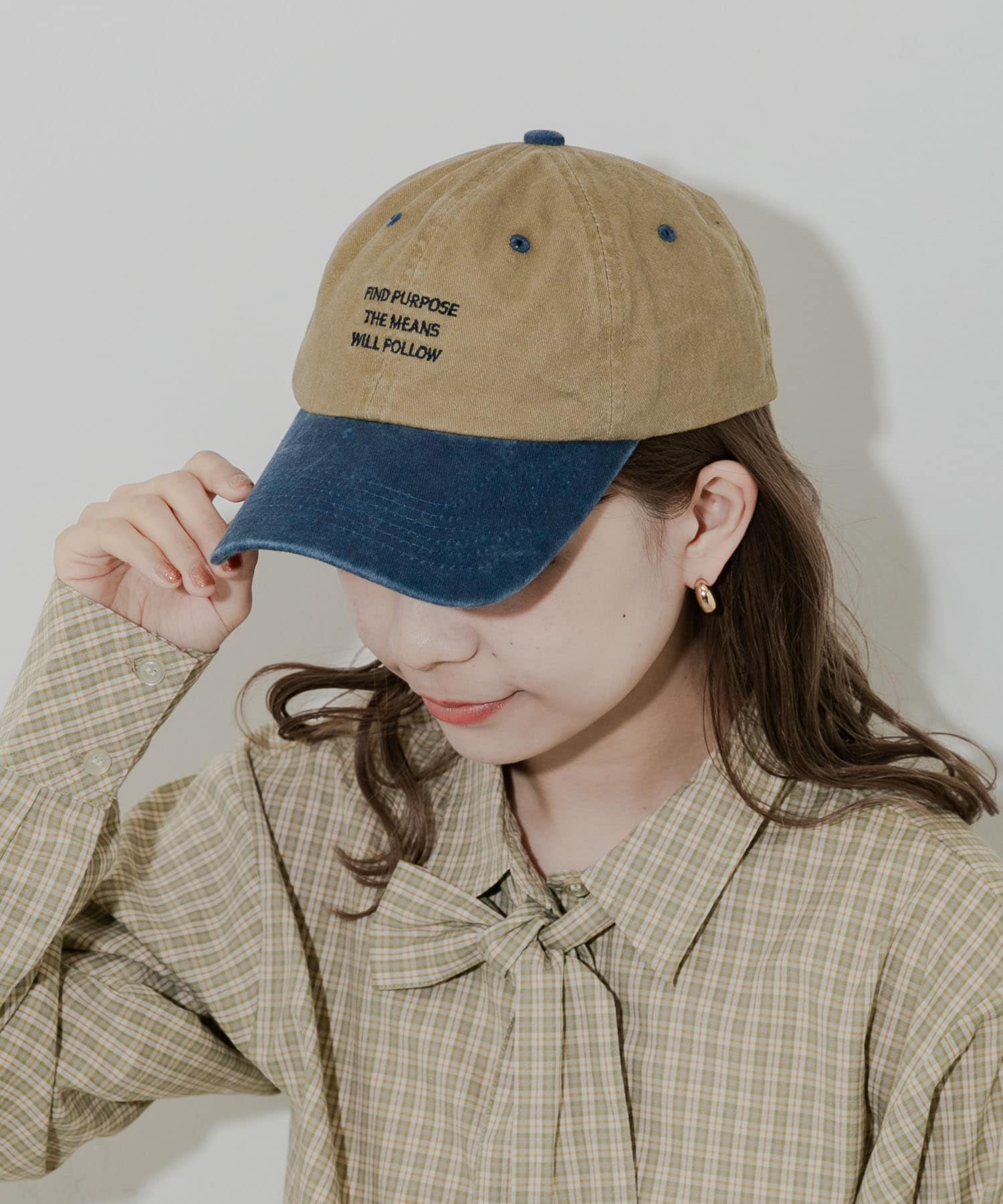 バイカラーロゴキャップ