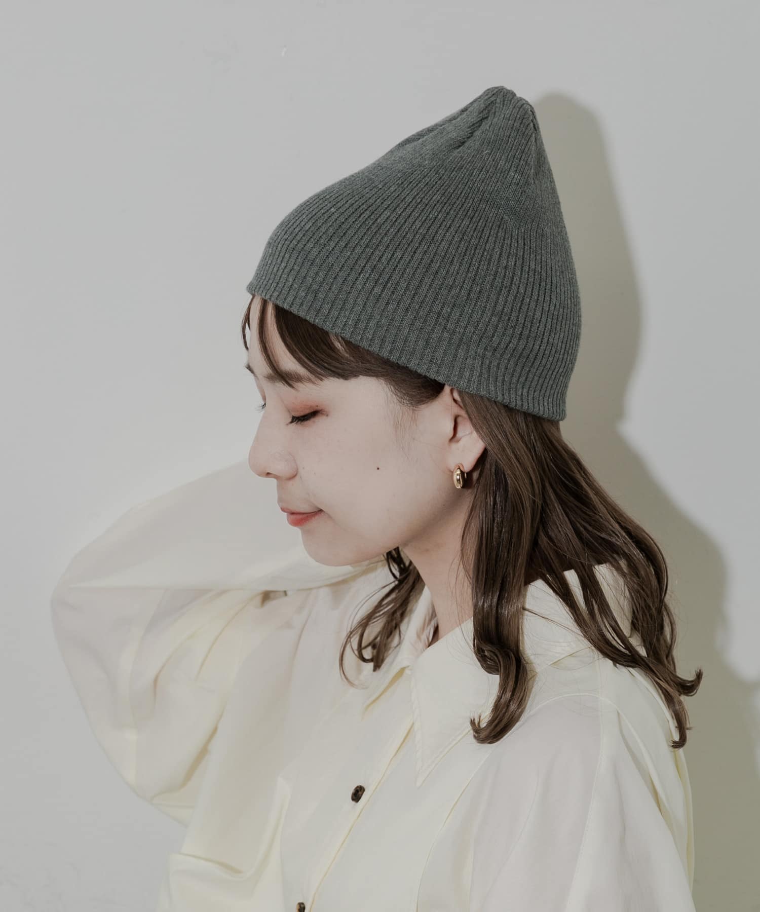 リブニットビーニー CGY -