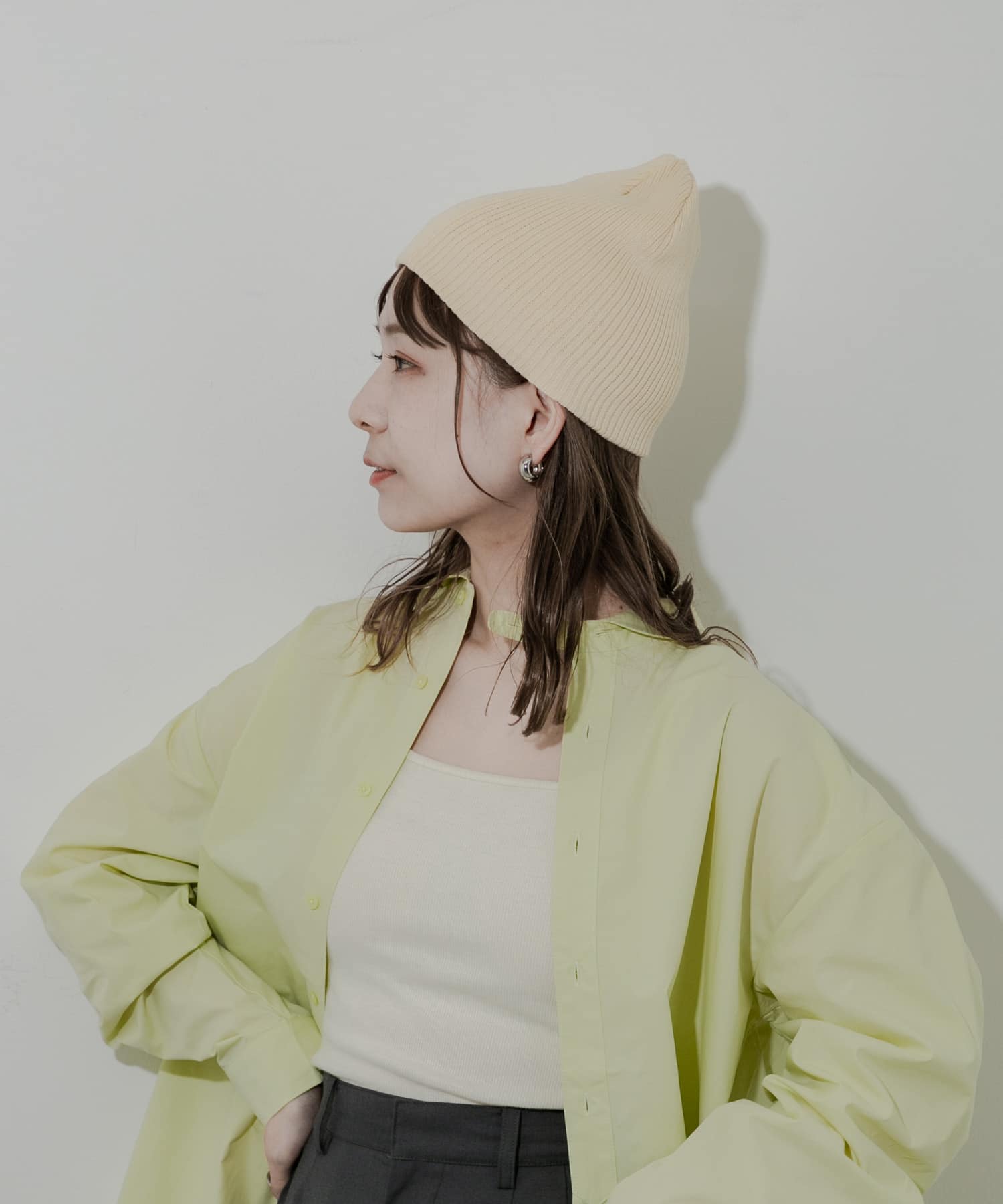 リブニットビーニー IVO -