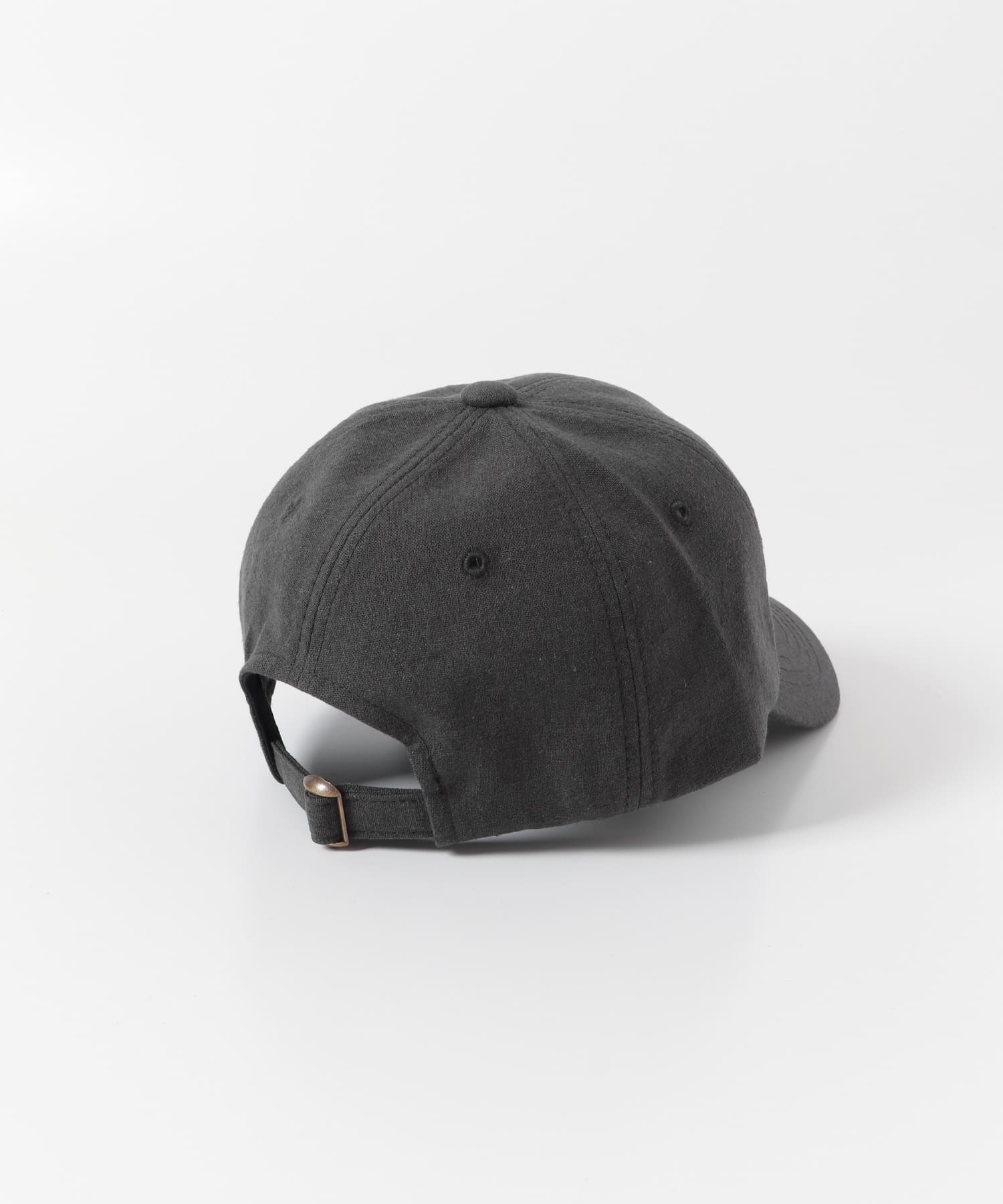 シンプルリネンキャップ BLK -