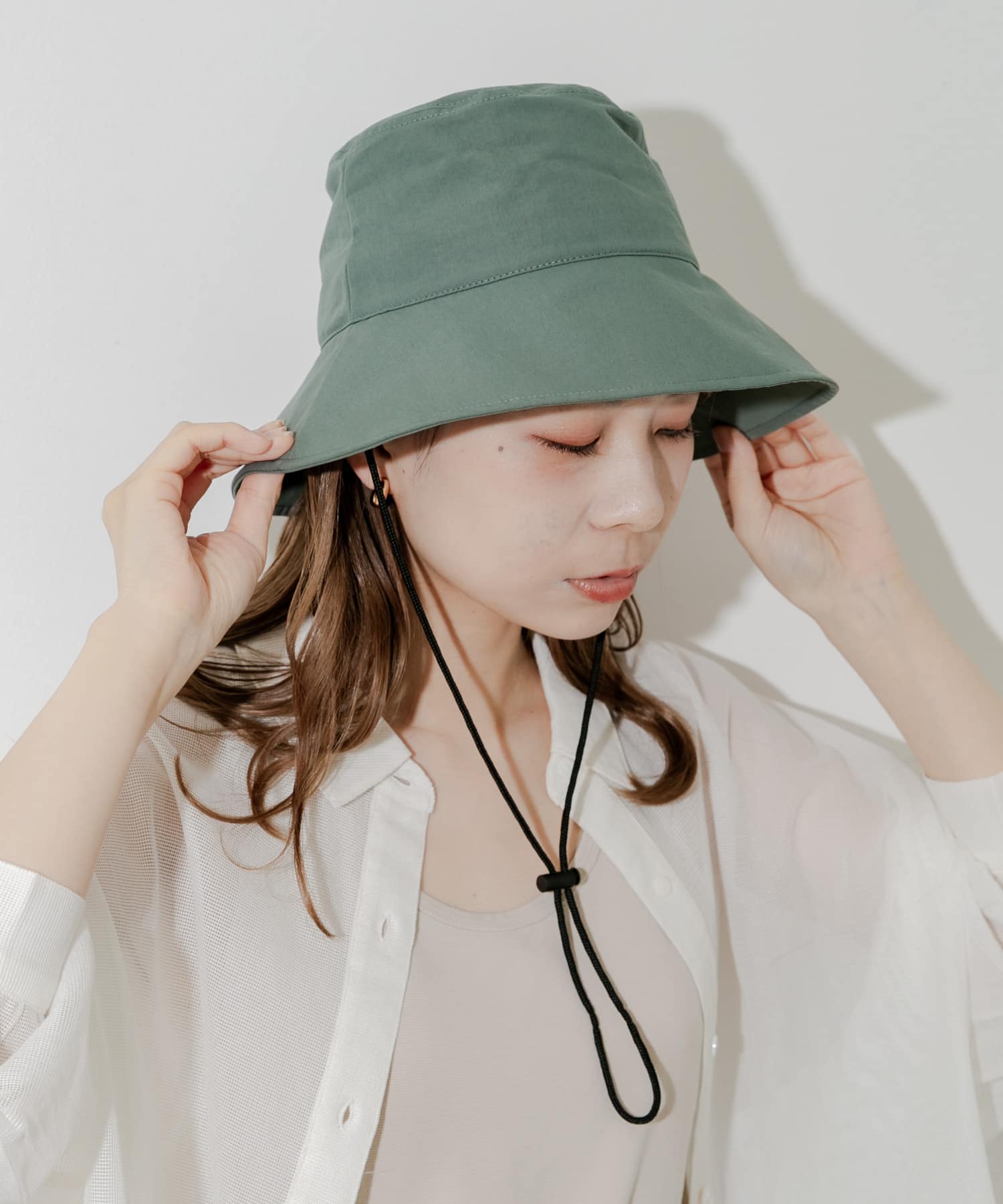 『撥水/UVカット』ハッスイドロストバケットハット