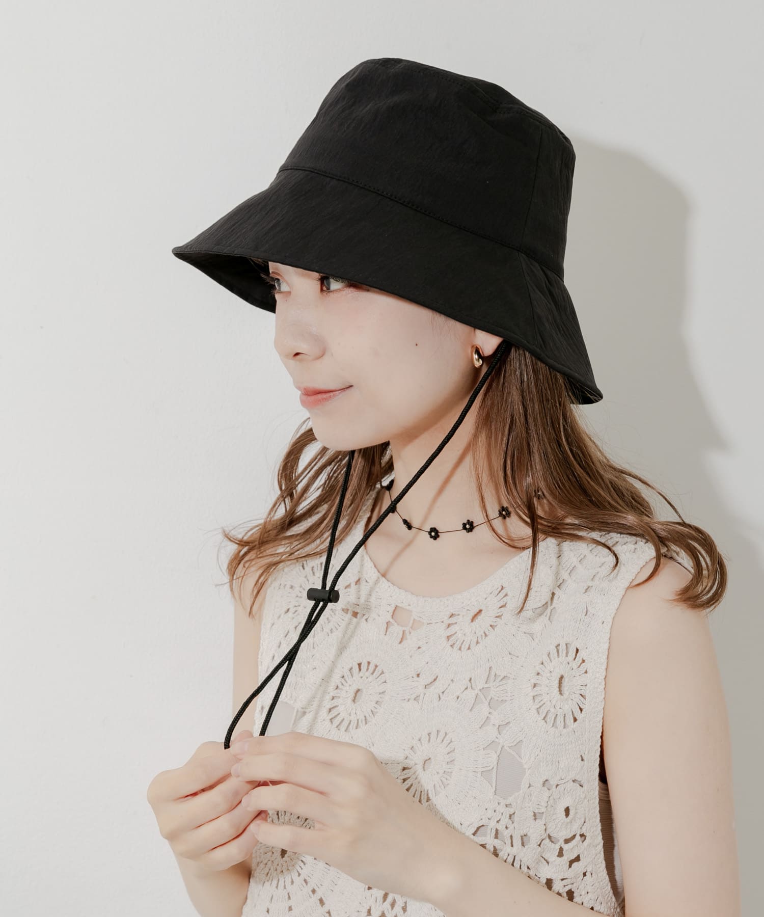『撥水/UVカット』ハッスイドロストバケットハット